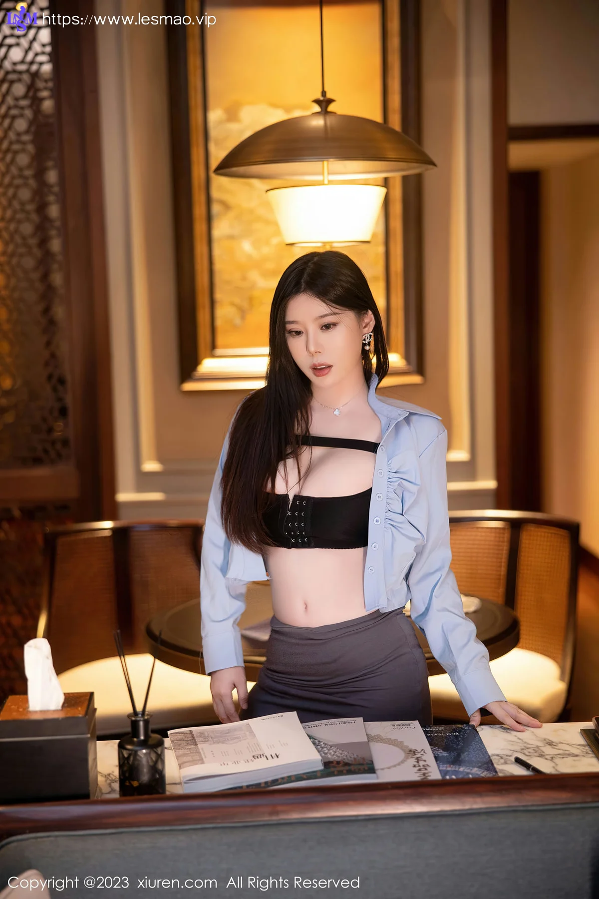 XiuRen 秀人 No.6196 白茹雪 魅惑黑丝性感写真 - 18