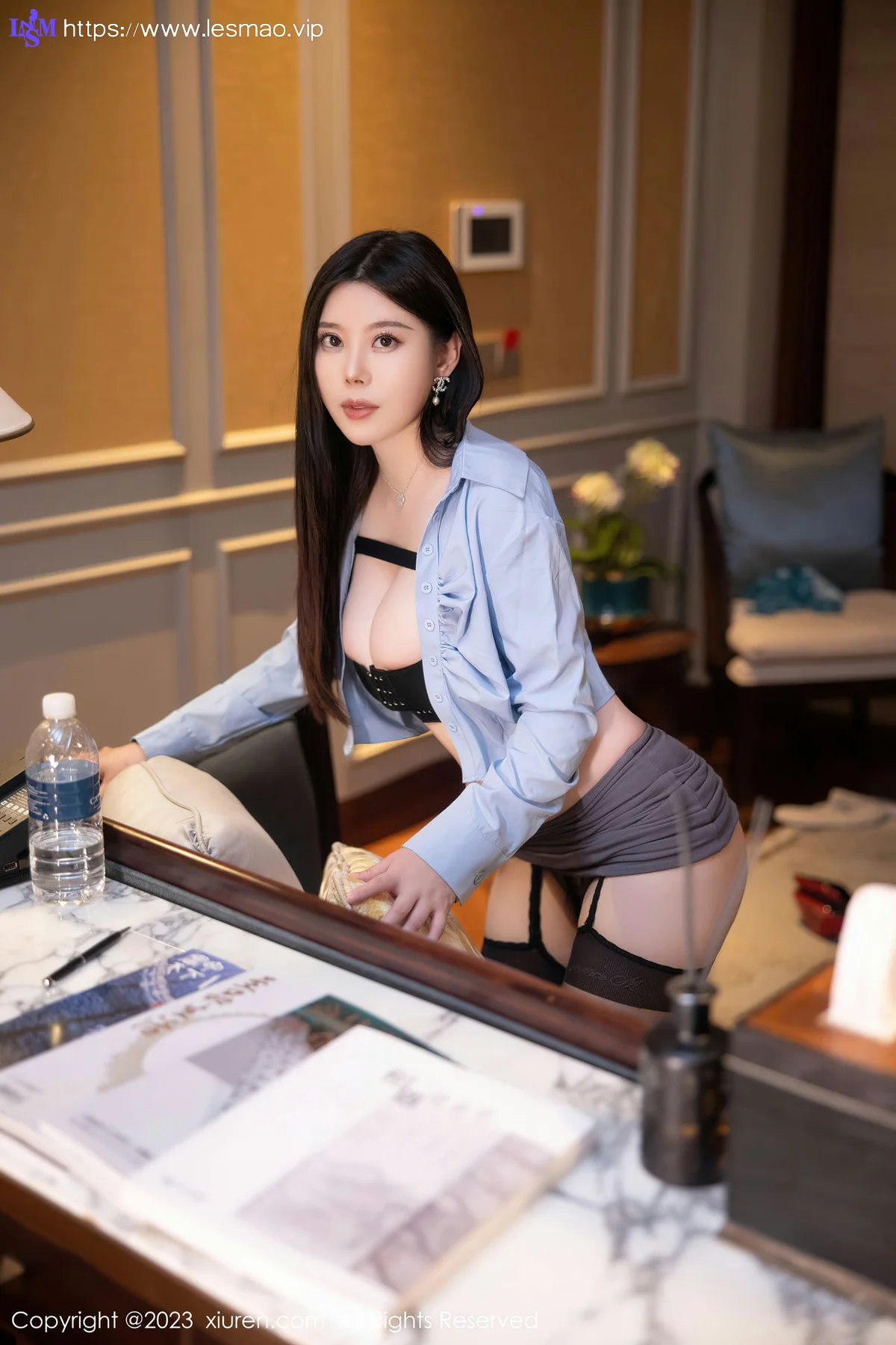 XiuRen 秀人 No.6196 白茹雪 魅惑黑丝性感写真 - 37