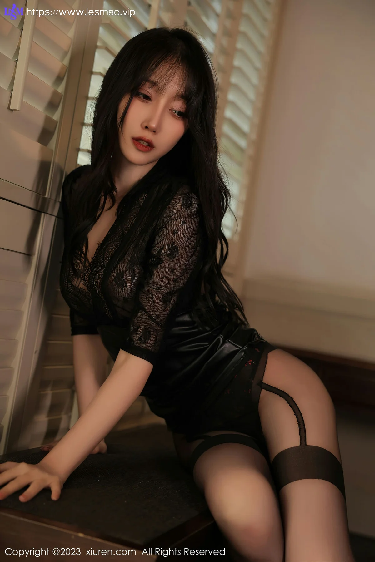 XiuRen 秀人 No.6198 玥儿玥er 黑色皮裙十月海南旅拍 - 29