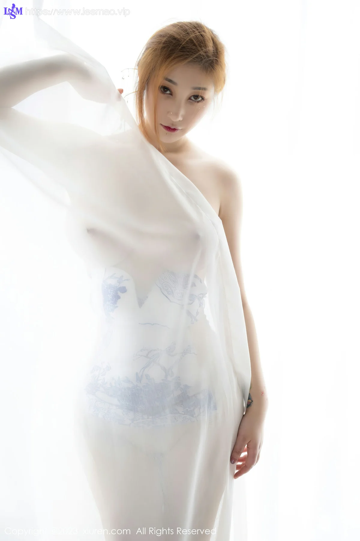 XiuRen 秀人 No.6199 妲己_Toxic 轻透青花图写真 - 41