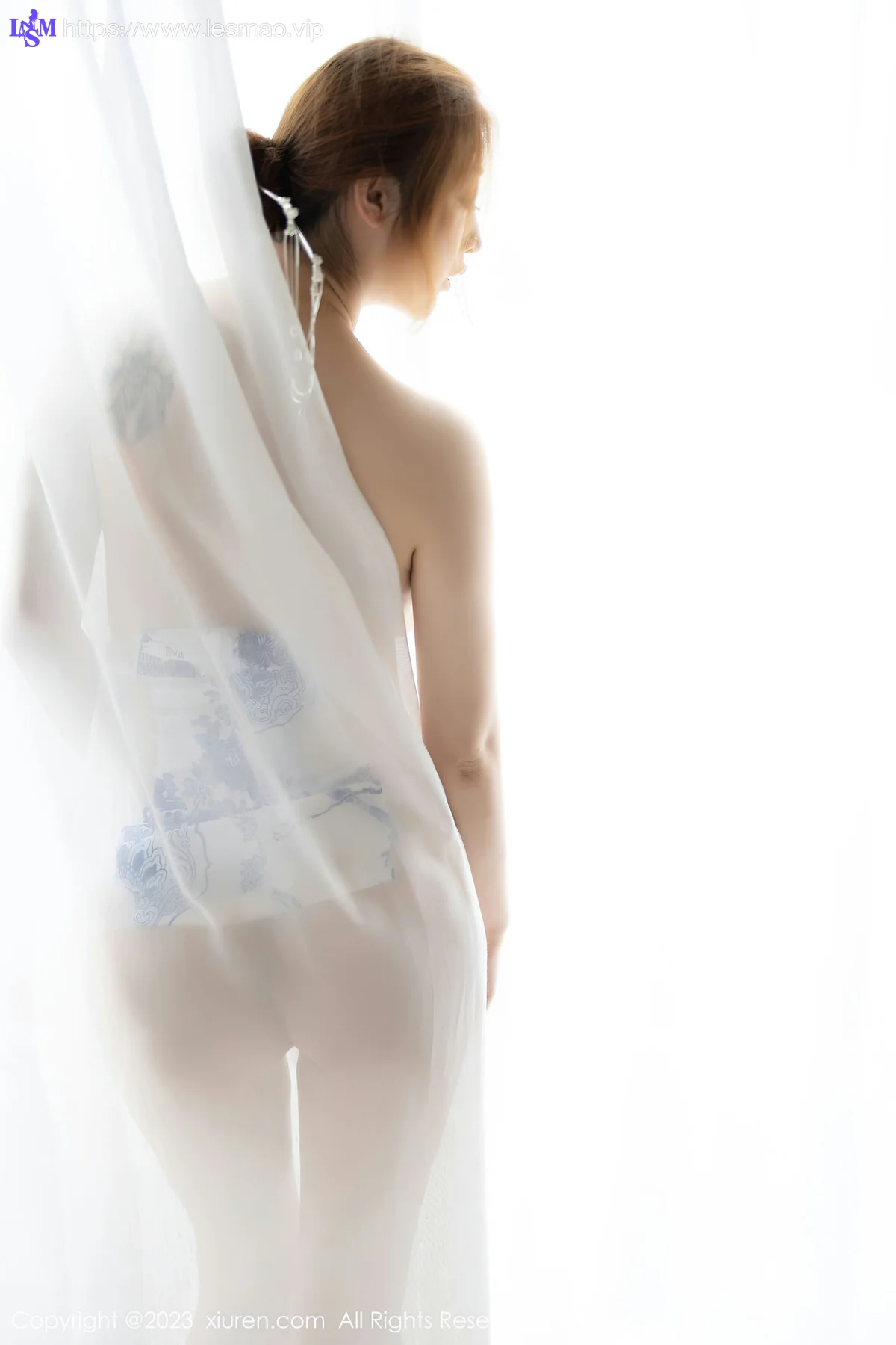 XiuRen 秀人 No.6199 妲己_Toxic 轻透青花图写真 - 46
