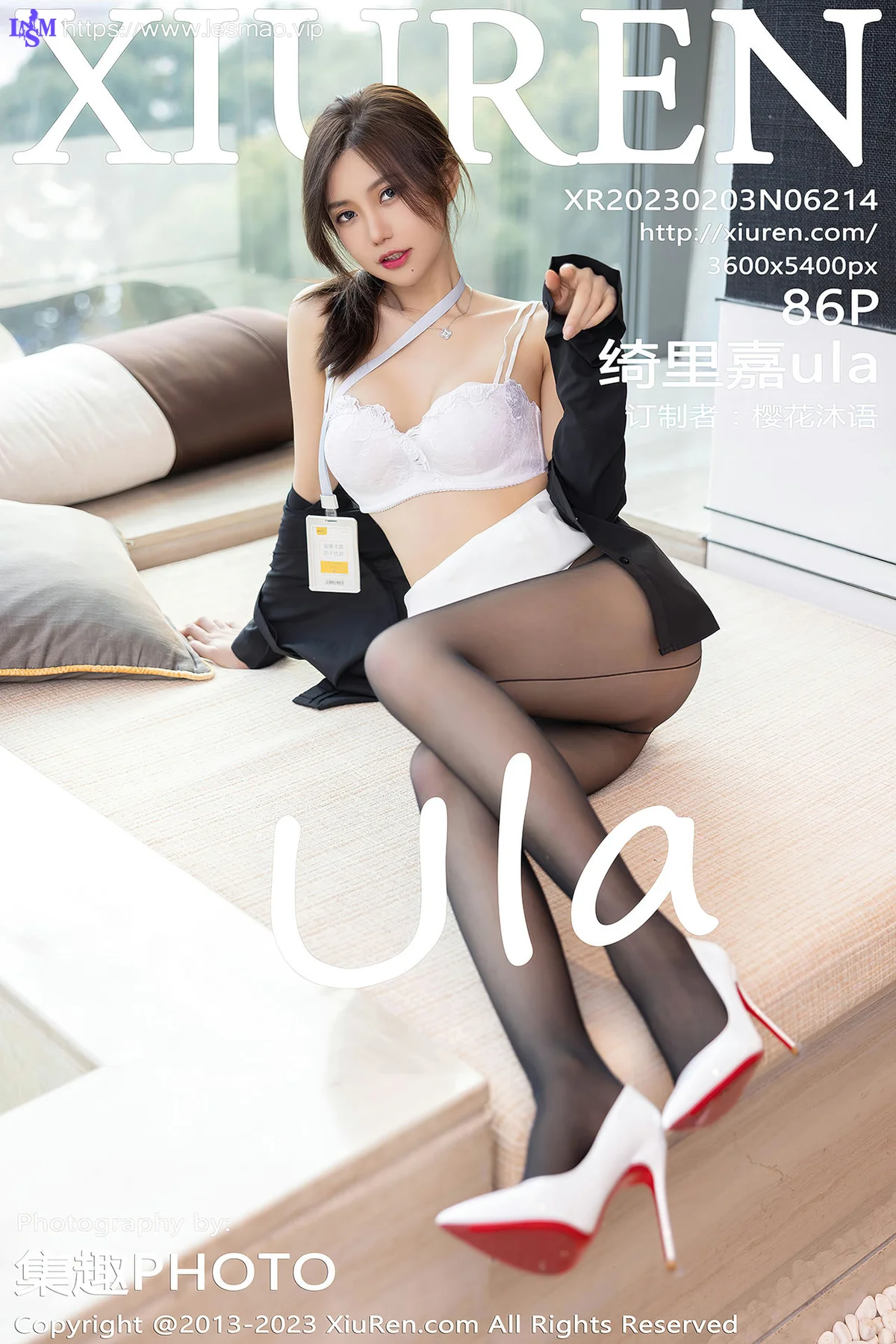 XiuRen 秀人 No.6214 绮里嘉ula 白色蕾丝内衣江浙沪旅拍 - 87