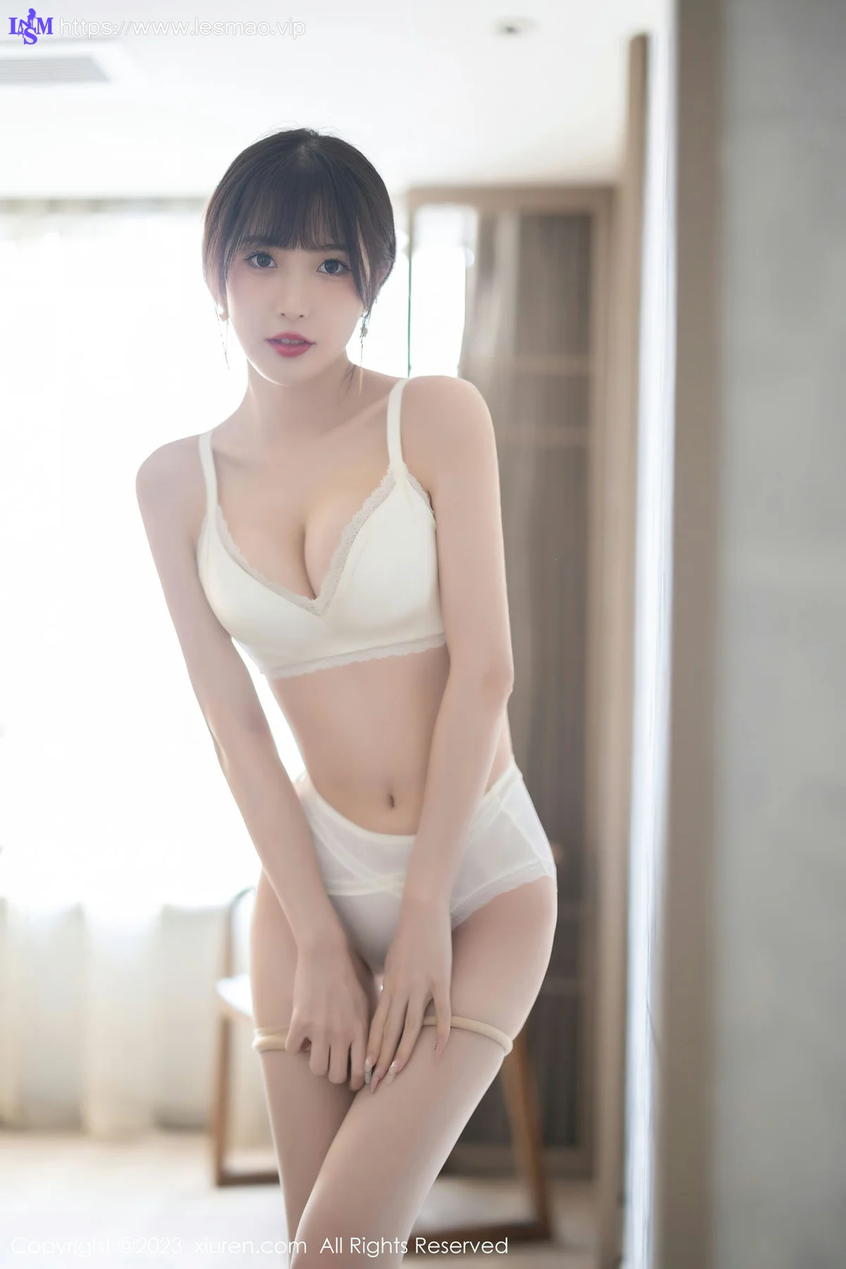 XiuRen 秀人 No.6236 林星阑 白色蕾丝内衣性感写真 - 69