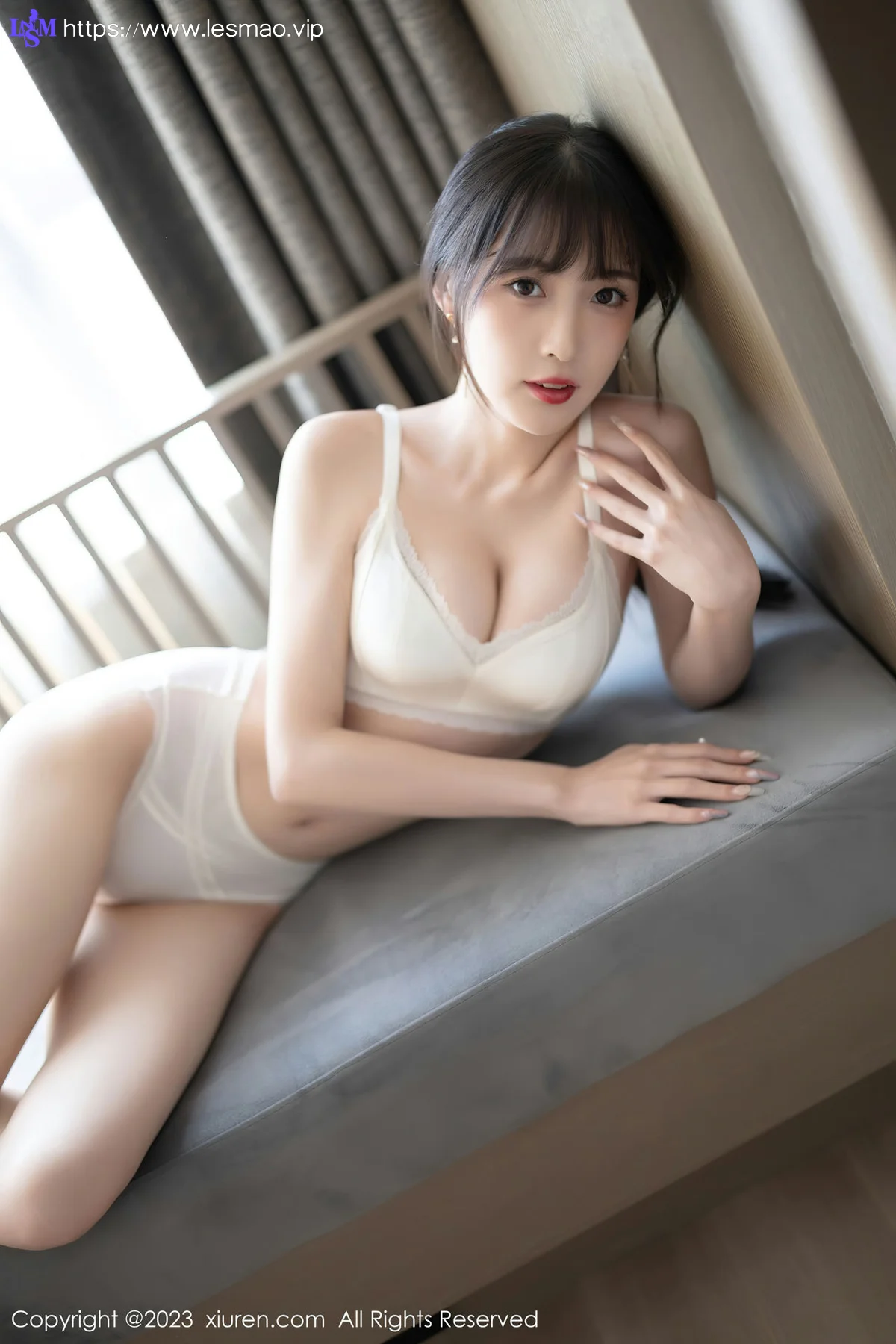 XiuRen 秀人 No.6236 林星阑 白色蕾丝内衣性感写真 - 74