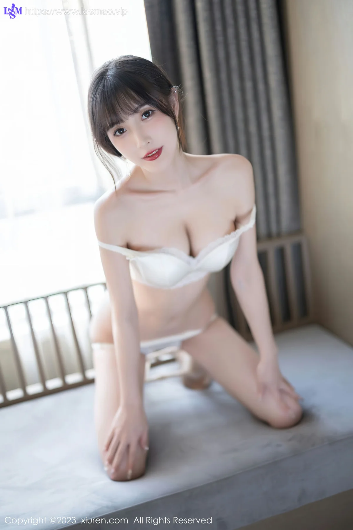 XiuRen 秀人 No.6236 林星阑 白色蕾丝内衣性感写真 - 83