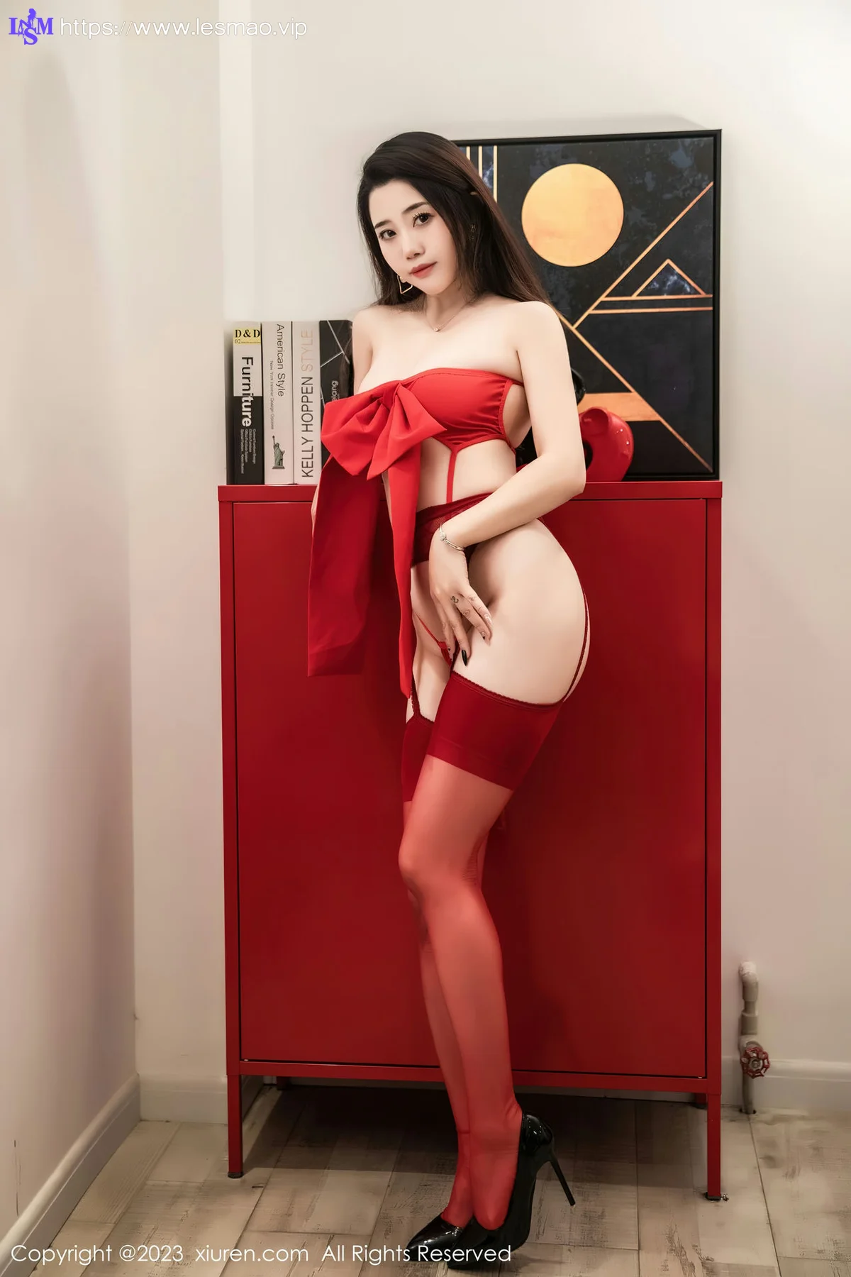 XiuRen 秀人 No.6238 严利娅Yuliya 诱人红色丝袜性感写真 - 34