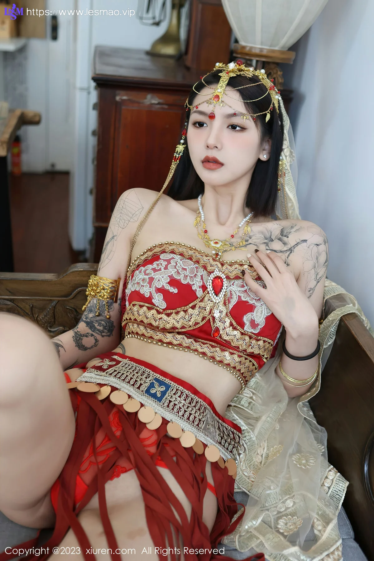 XiuRen 秀人 No.6240 乔一一 异域风情舞女性感写真 - 38