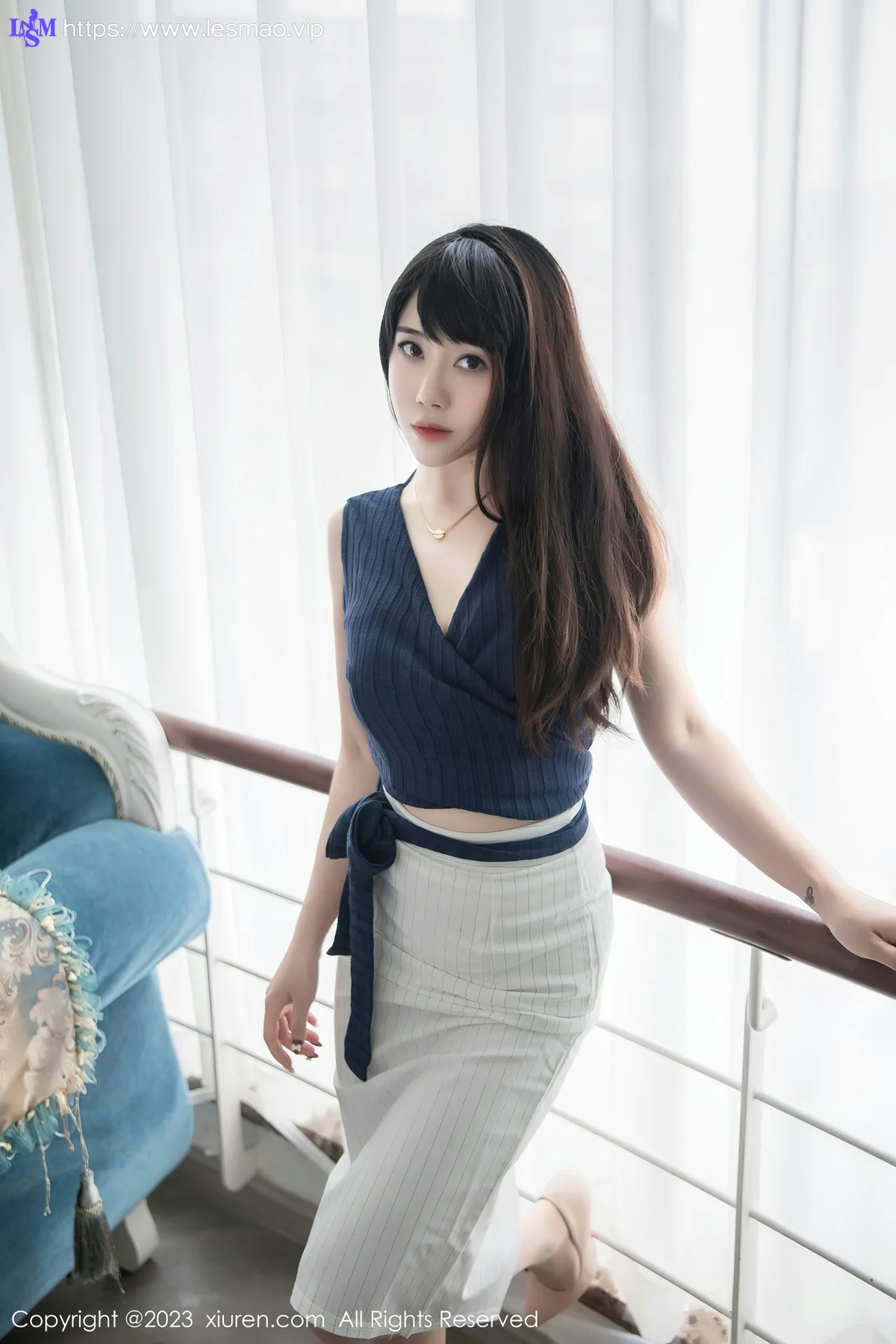 XiuRen 秀人 No.6272 严利娅Yuliya 性感魅惑黑丝写真 - 15