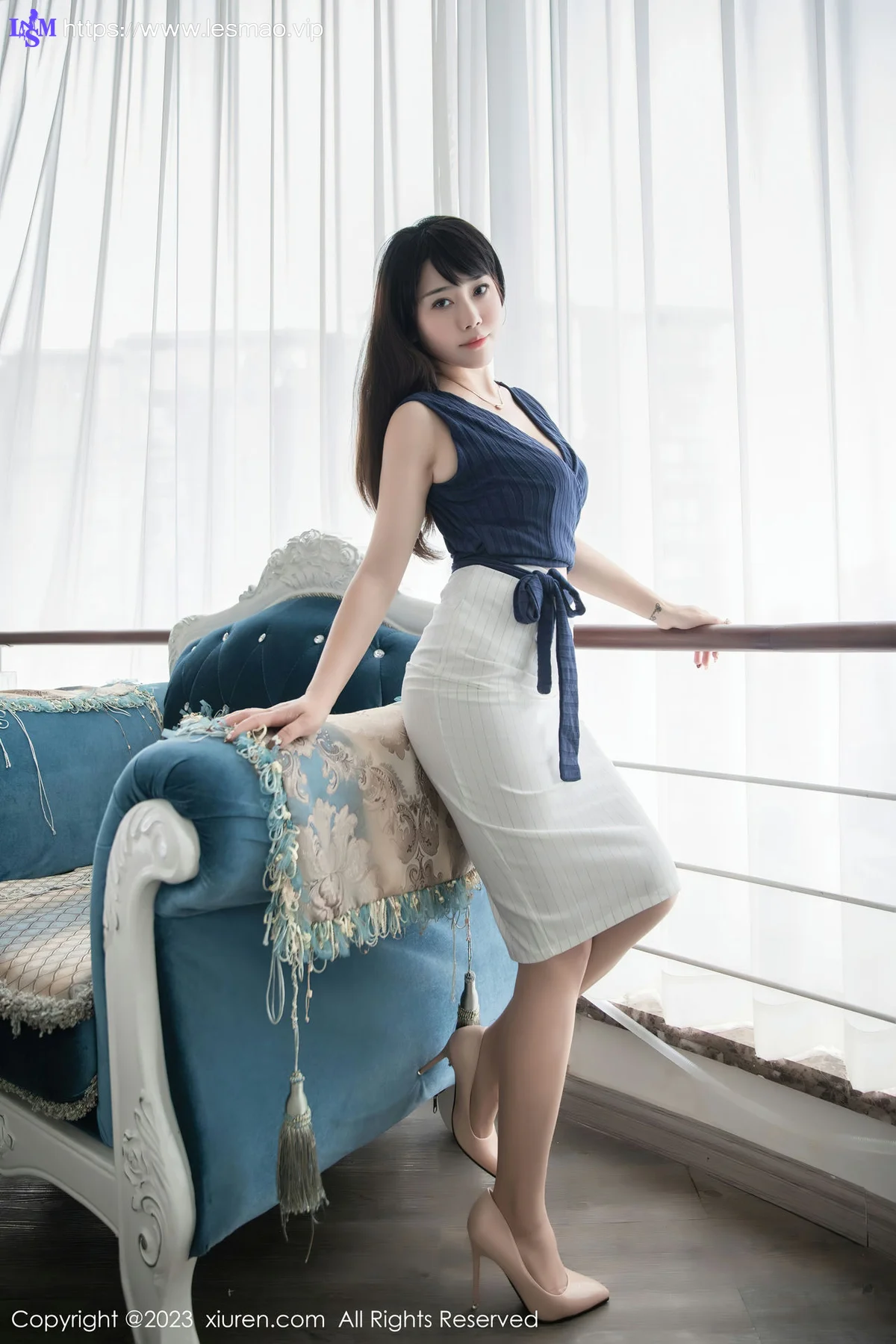 XiuRen 秀人 No.6272 严利娅Yuliya 性感魅惑黑丝写真 - 17
