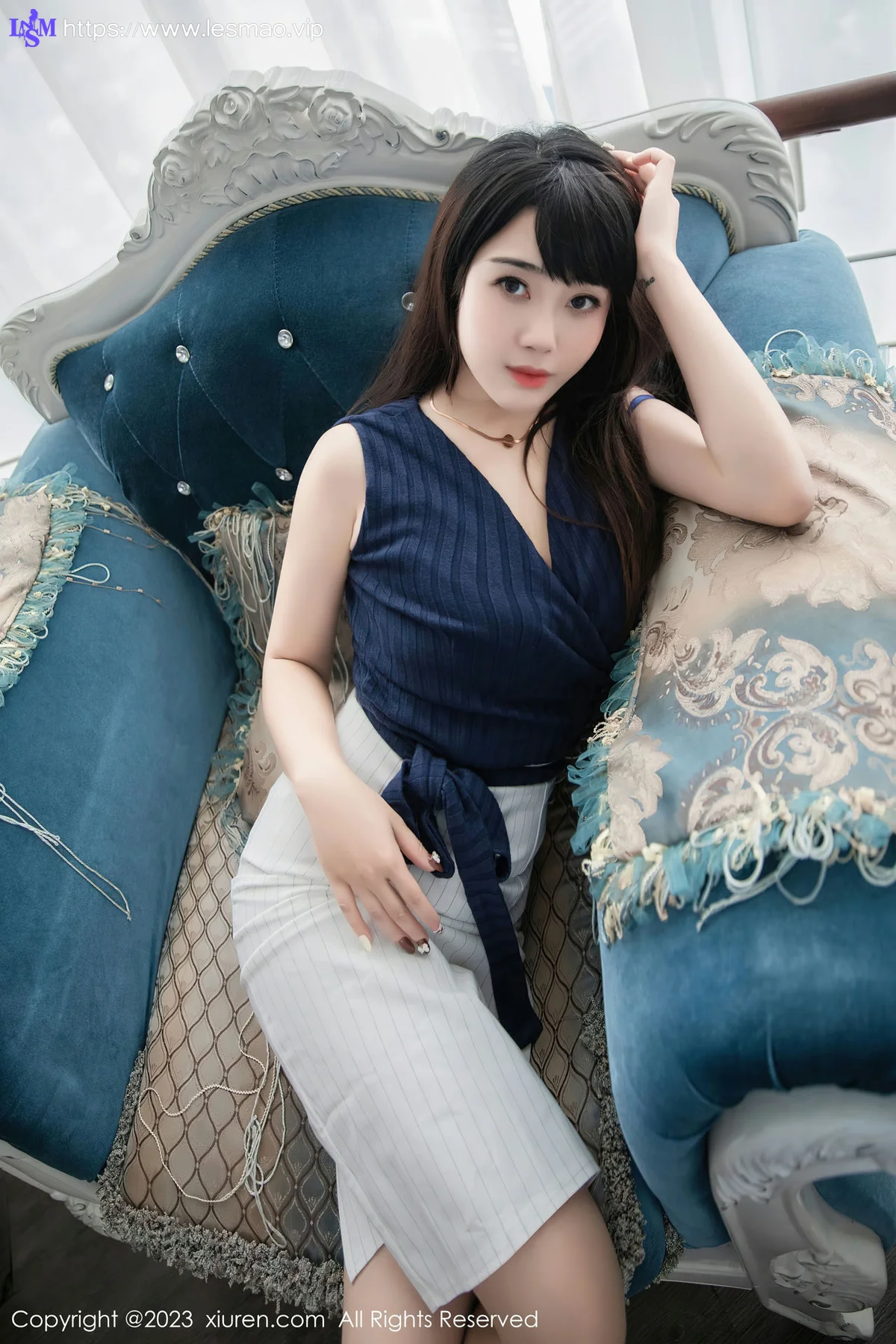 XiuRen 秀人 No.6272 严利娅Yuliya 性感魅惑黑丝写真 - 21