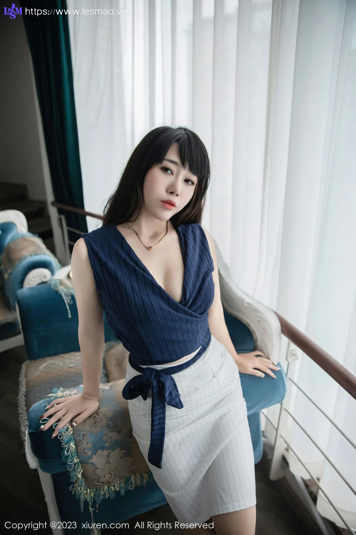 XiuRen 秀人 No.6272 严利娅Yuliya 性感魅惑黑丝写真 - 23