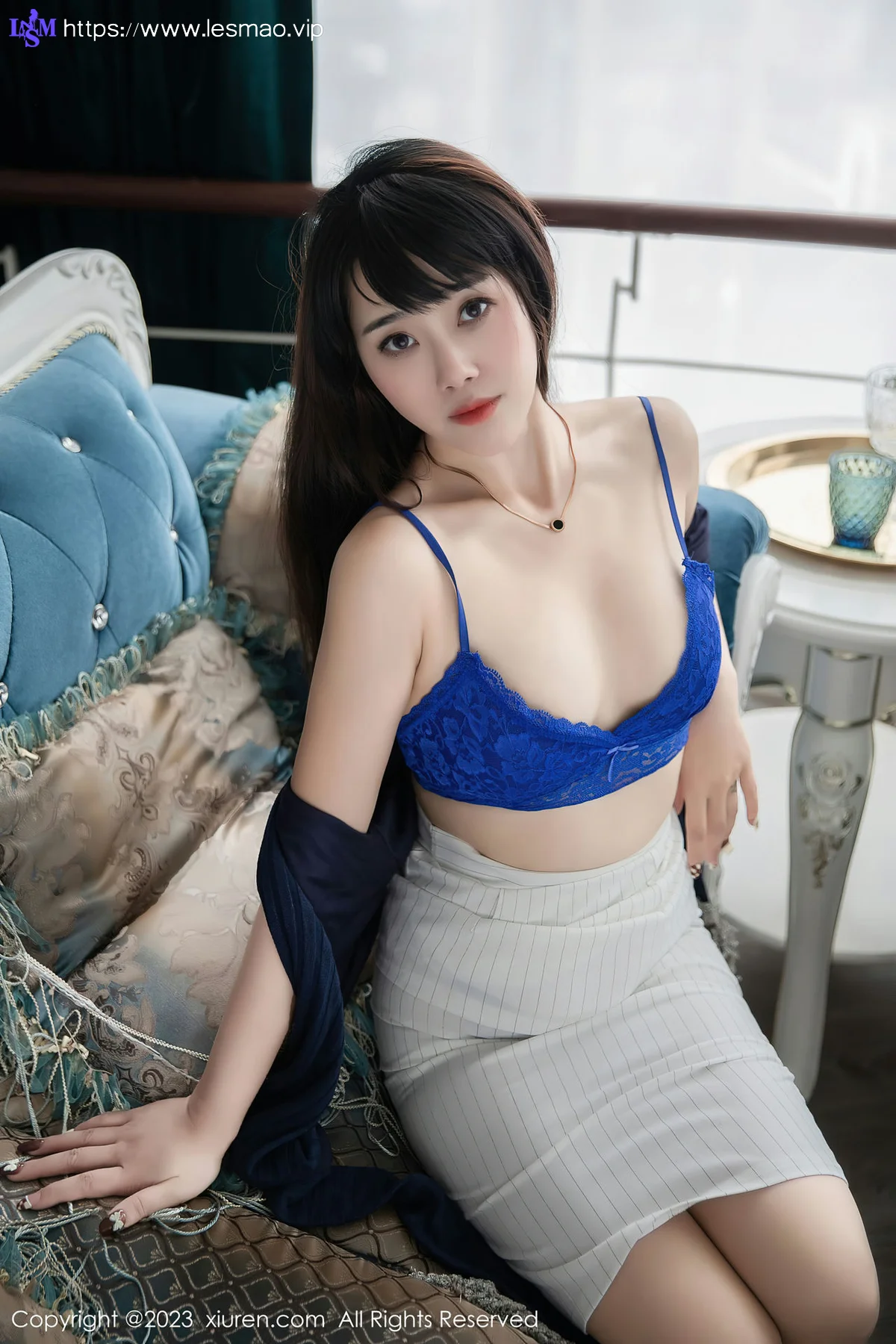 XiuRen 秀人 No.6272 严利娅Yuliya 性感魅惑黑丝写真 - 46