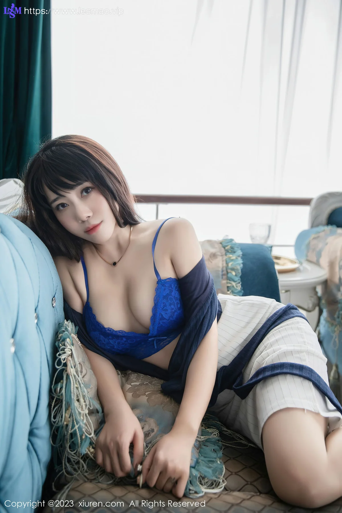 XiuRen 秀人 No.6272 严利娅Yuliya 性感魅惑黑丝写真 - 48