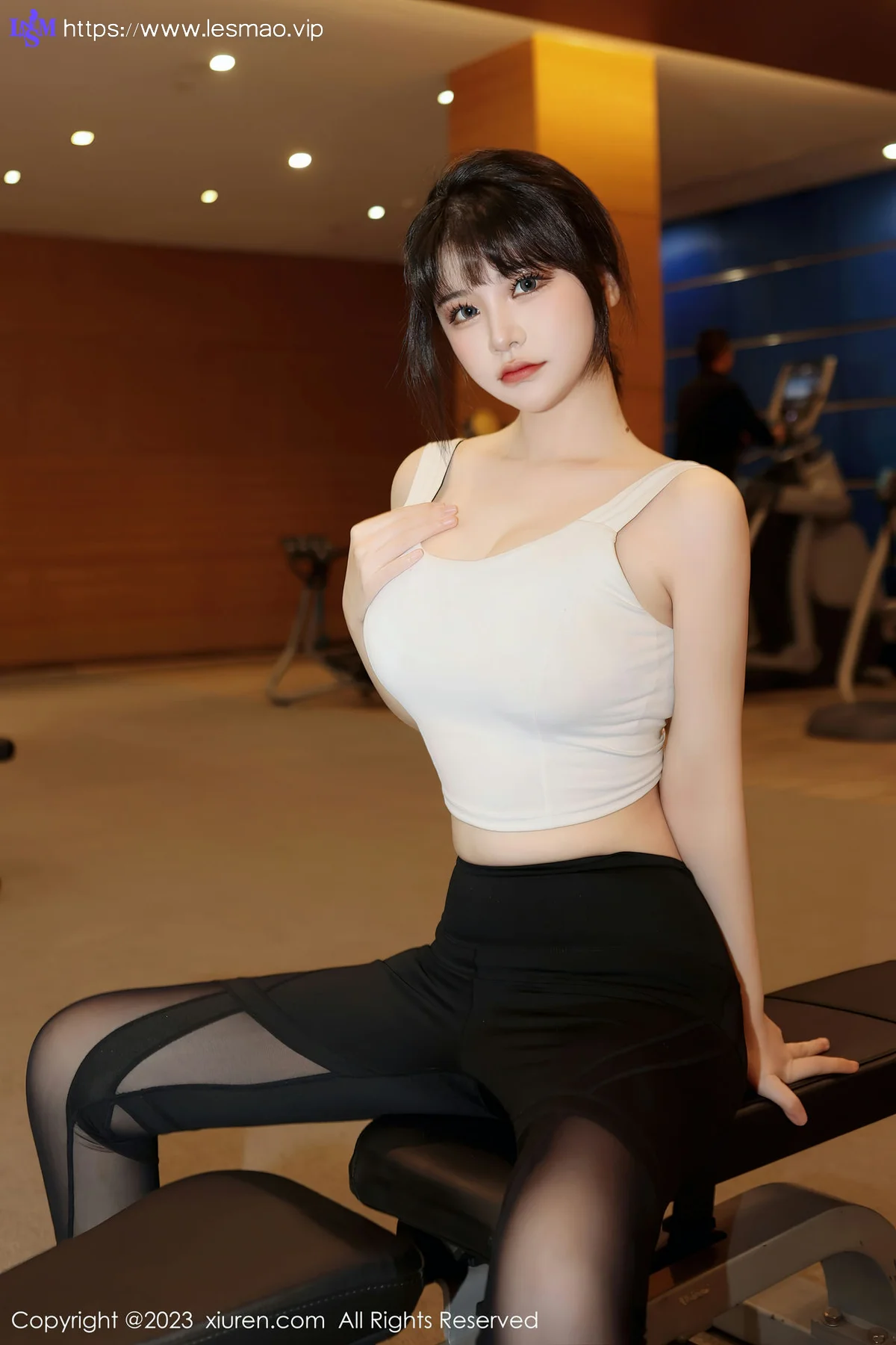 XiuRen 秀人 No.6289 桃桃子_ 健身房的故事性感写真3 - 35