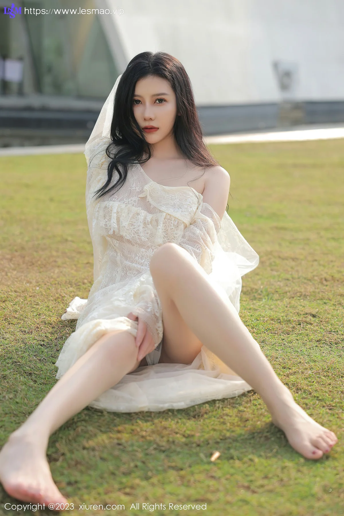 XiuRen 秀人 No.6303 尹甜甜 白色蕾丝婚纱海南旅拍 - 14