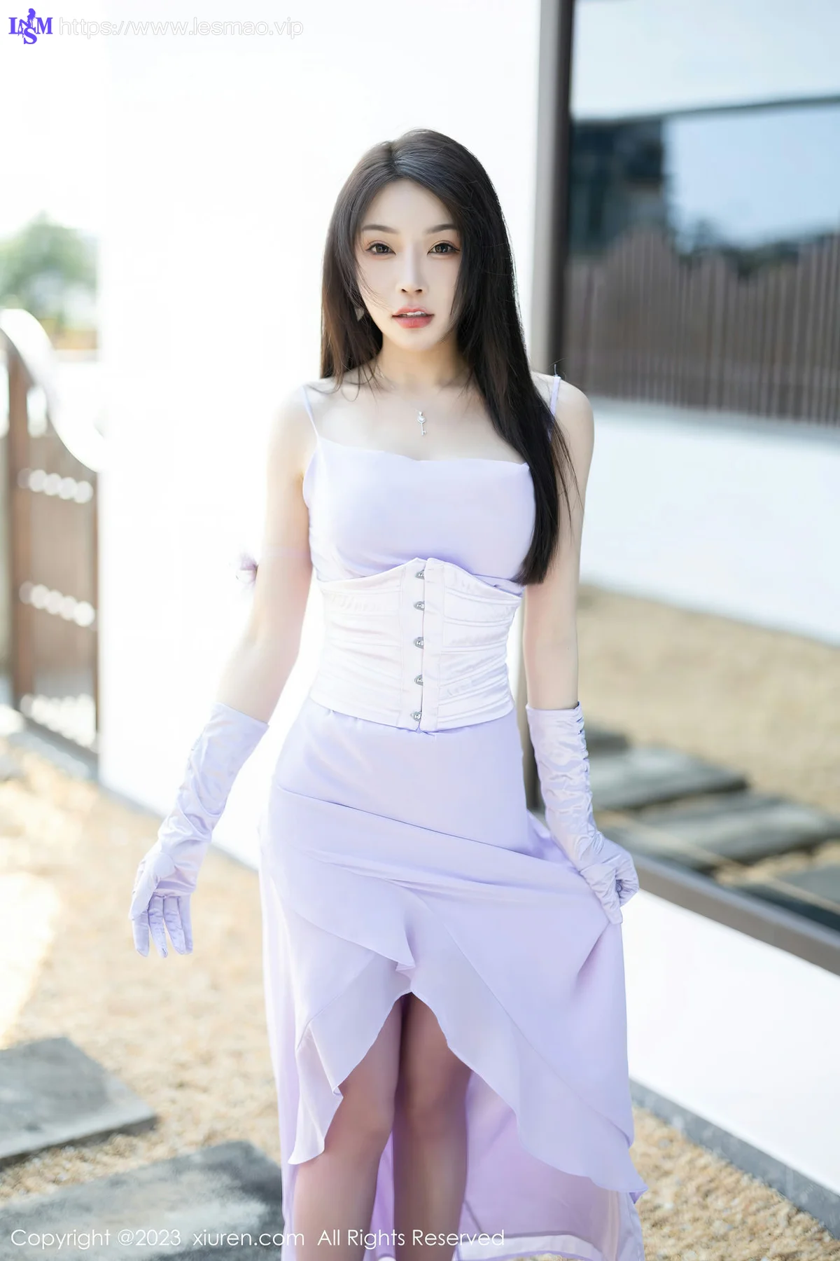 XiuRen 秀人 No.6324 徐莉芝Booty 蓝色网格内衣性感写真1 - 2