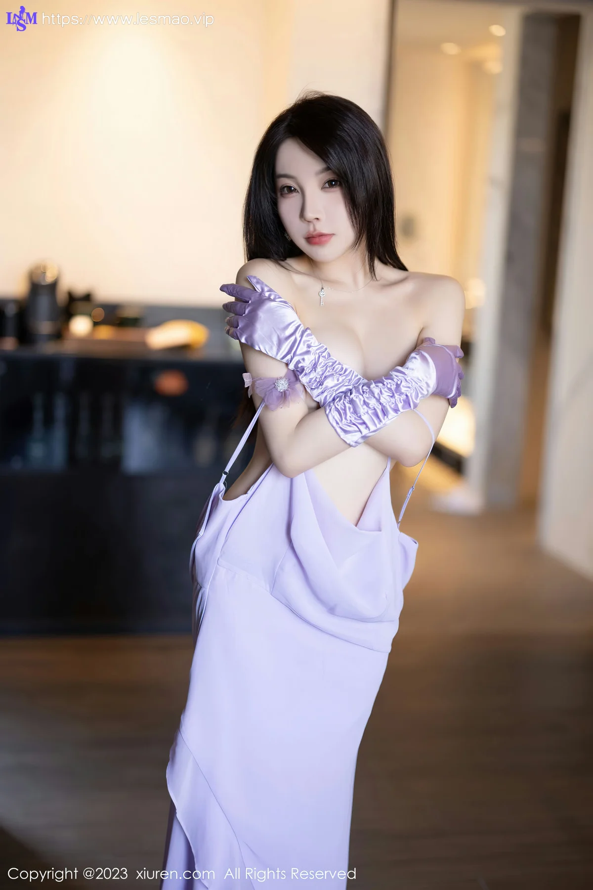 XiuRen 秀人 No.6324 徐莉芝Booty 蓝色网格内衣性感写真1 - 43