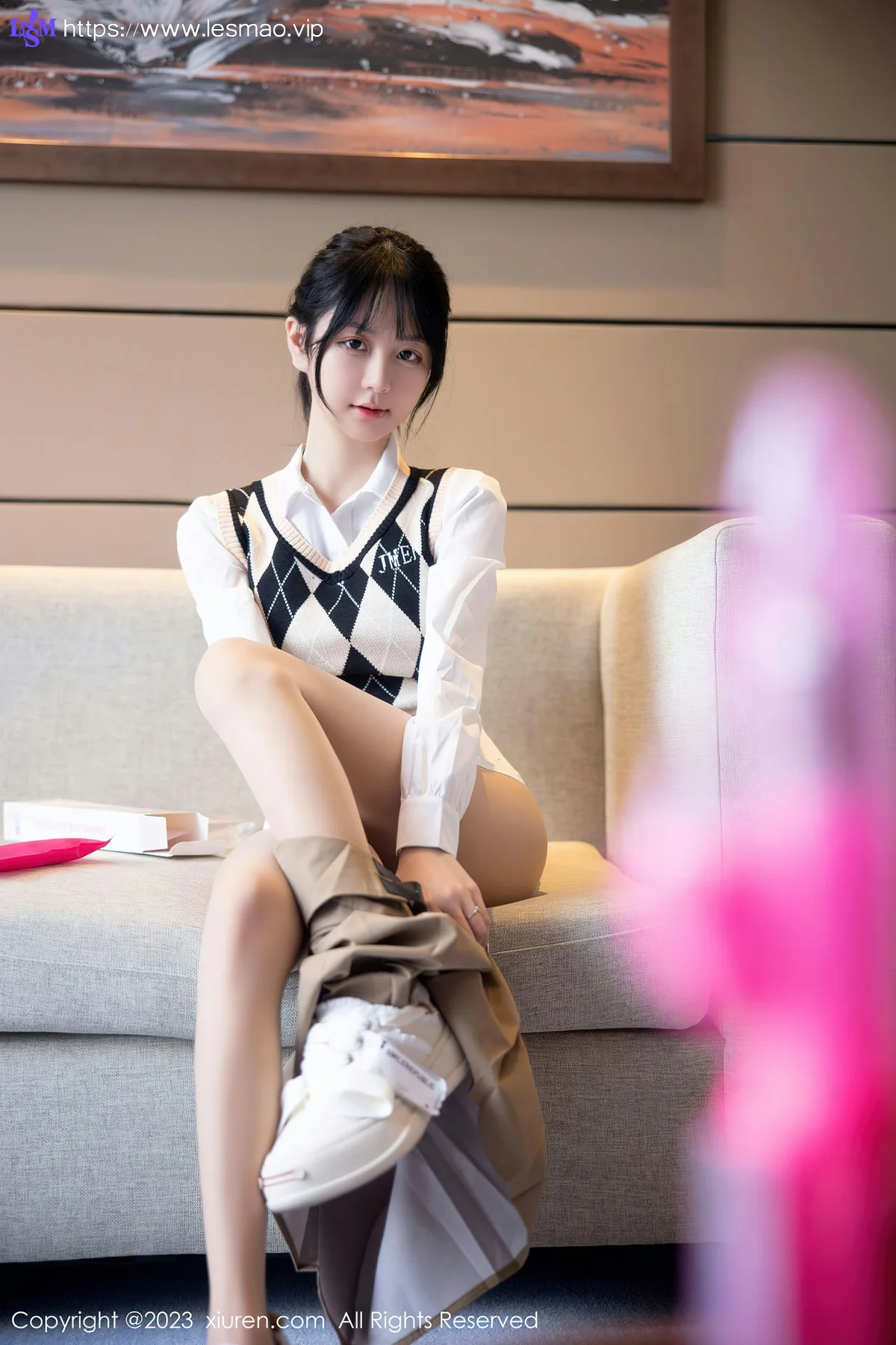 XiuRen 秀人 No.6329 谢小蒽 新人性感学妹装扮第二套写真111 - 13