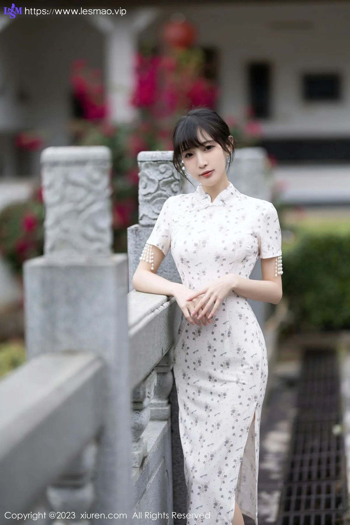 XiuRen 秀人 No.6346 林星阑 浅色短款旗袍写真1 - 15