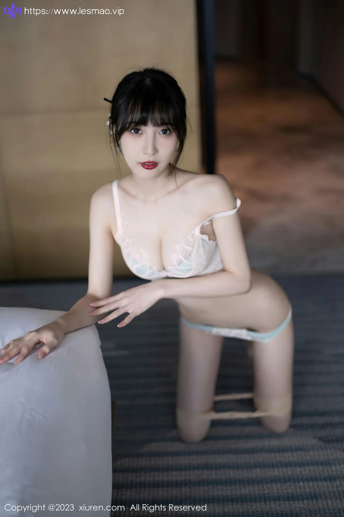 XiuRen 秀人 No.6346 林星阑 浅色短款旗袍写真1 - 62