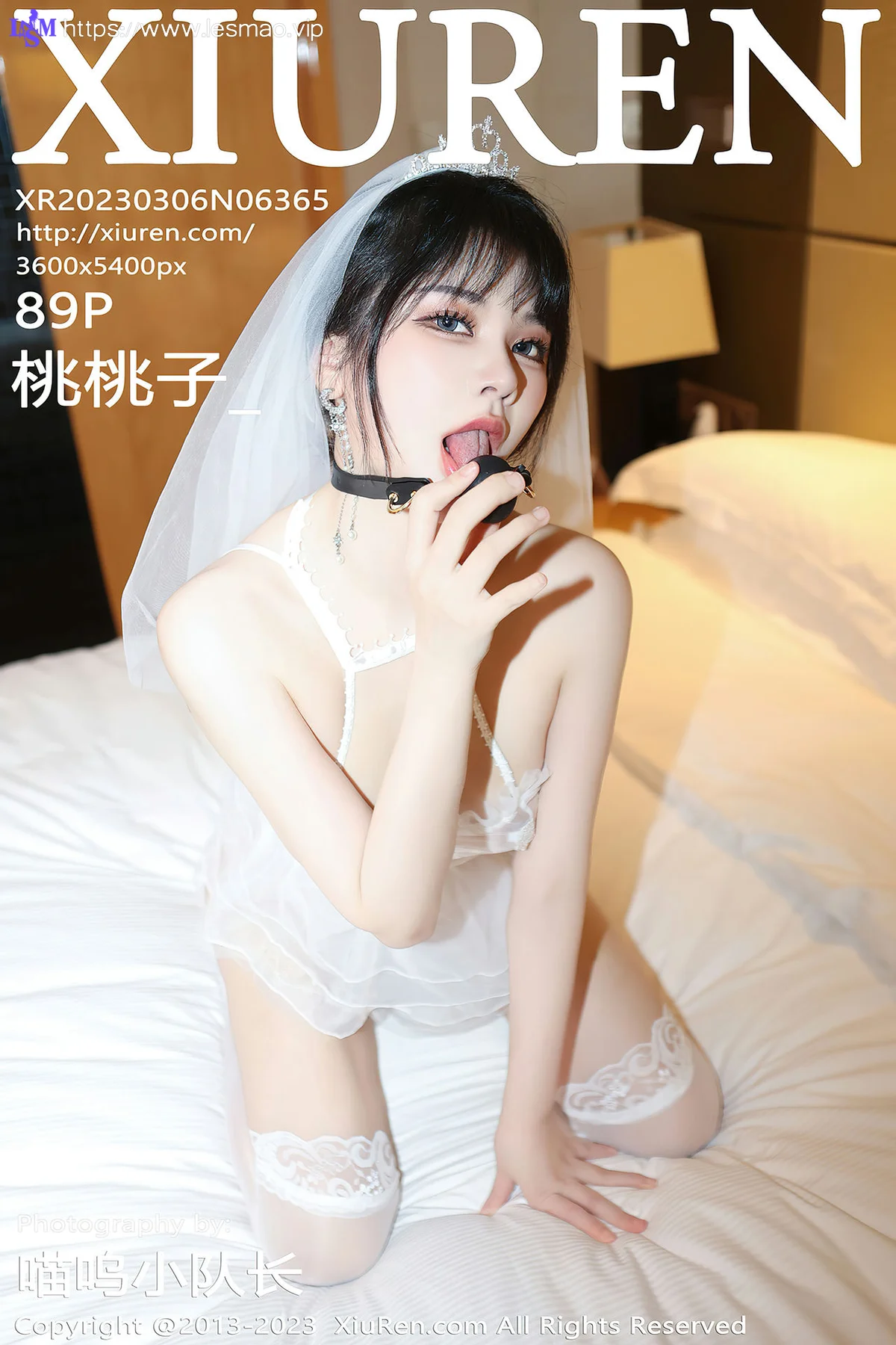 XiuRen 秀人 No.6365 桃桃子_ 白色蕾丝婚纱性感写真 - 90