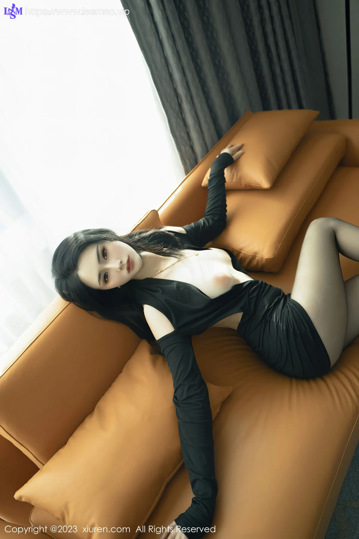 XiuRen 秀人 No.6385 艾希儿 魅惑黑丝性感写真1 - 48