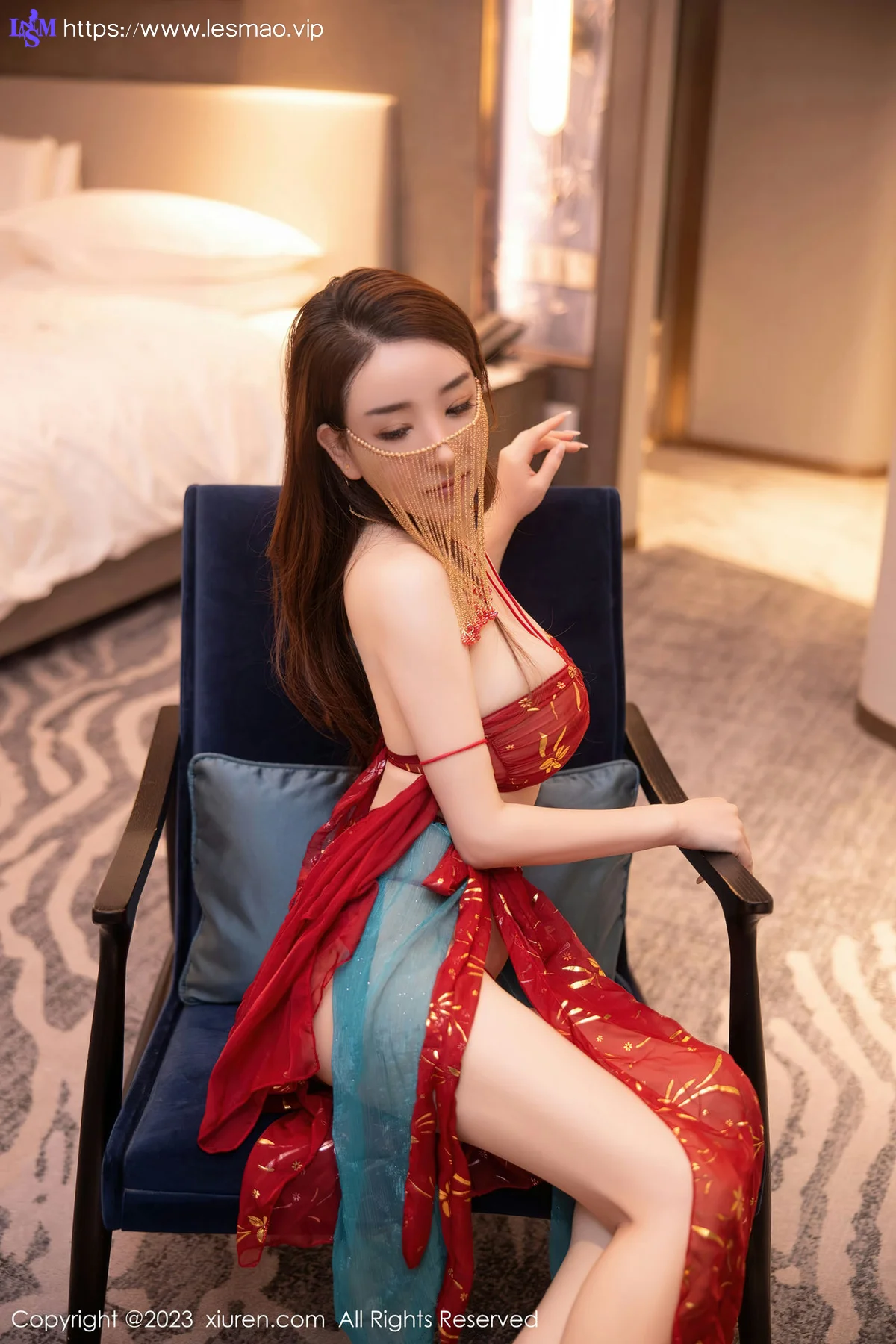 XiuRen 秀人 No.6412 雨儿1494 红色古装服饰性感写真11 - 9