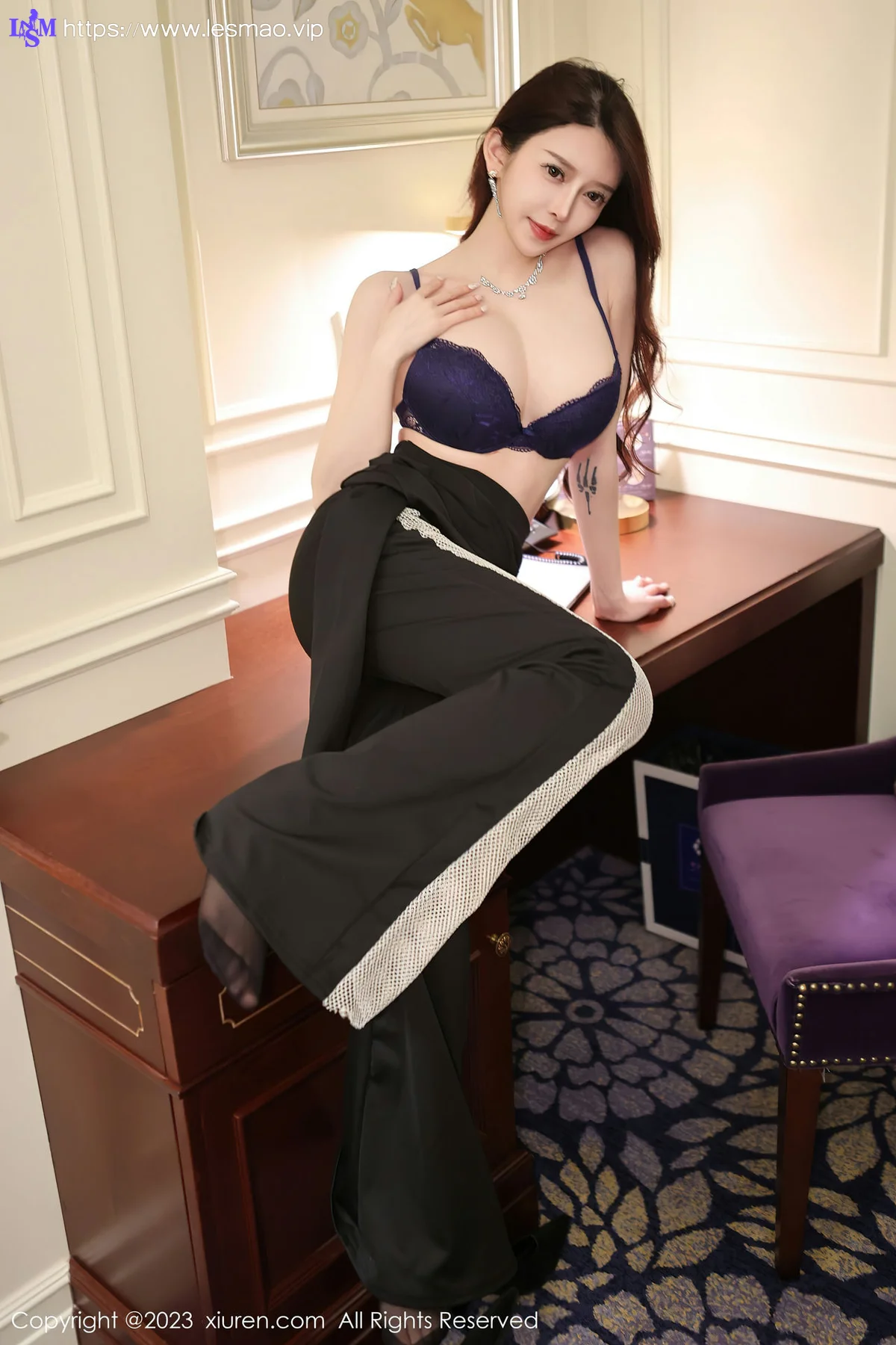 XiuRen 秀人 No.6417 玉兔miki 蕾丝与魅惑黑丝写真11 - 33