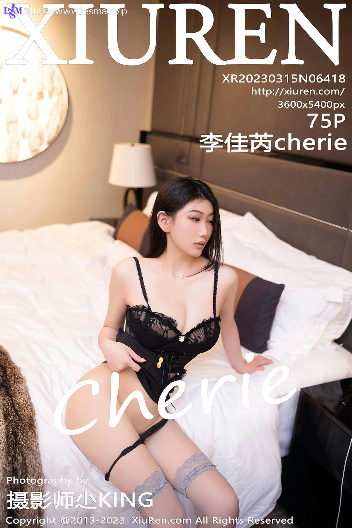 XiuRen 秀人 No.6418 李佳芮cherie 黑色短裙第二套写真33 - 76