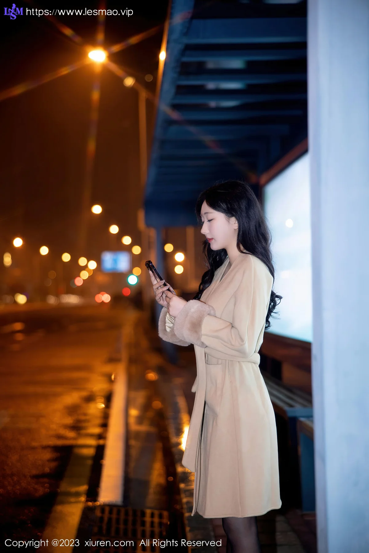 XiuRen 秀人 No.6424 江真真 街拍魅惑黑丝性感写真1 - 60