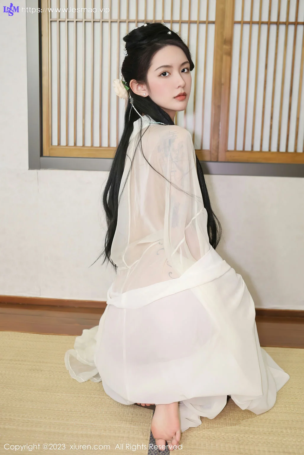 XiuRen 秀人 No.6430 乔一一 白纱轻透古装性感写真1 - 11