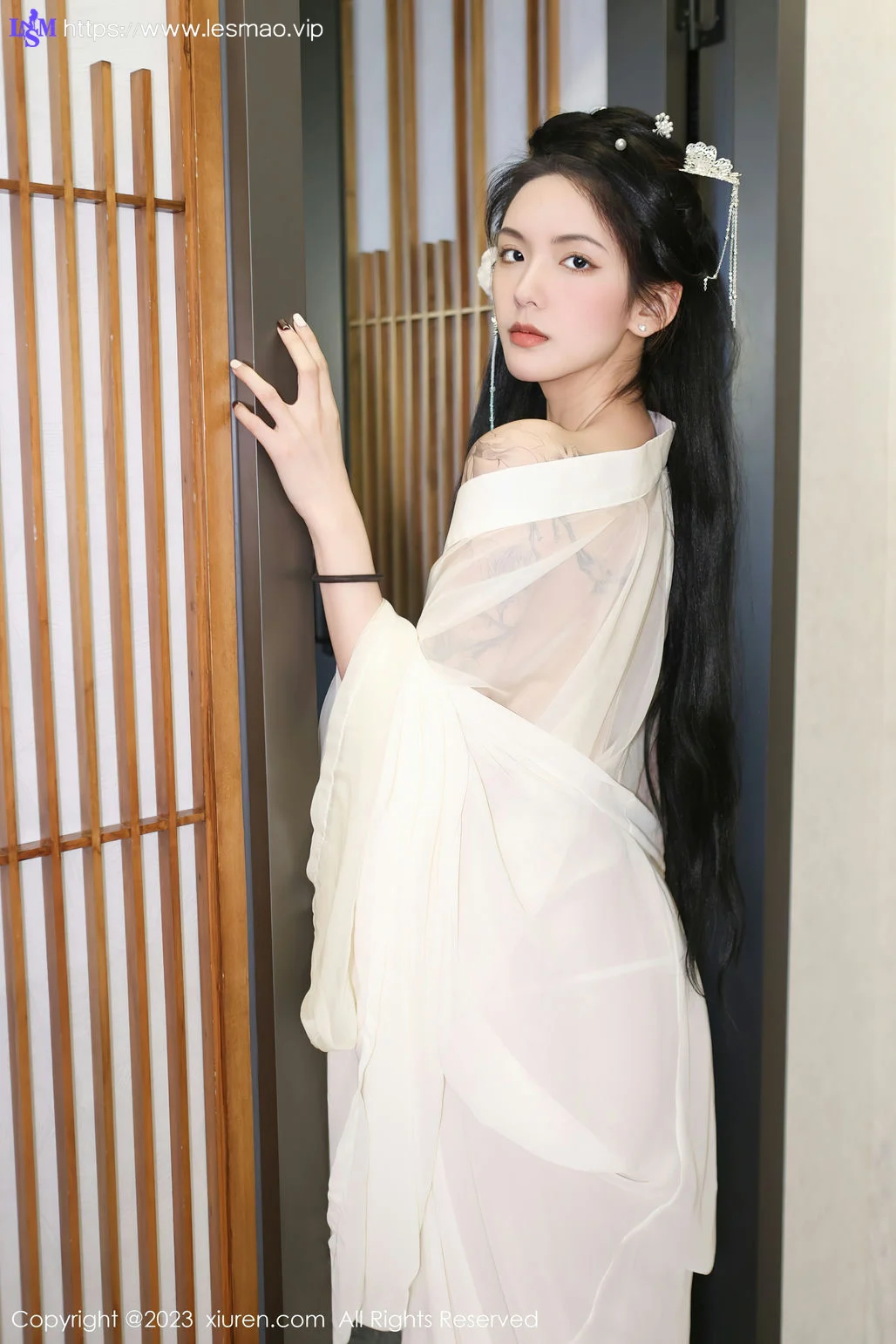 XiuRen 秀人 No.6430 乔一一 白纱轻透古装性感写真1 - 12
