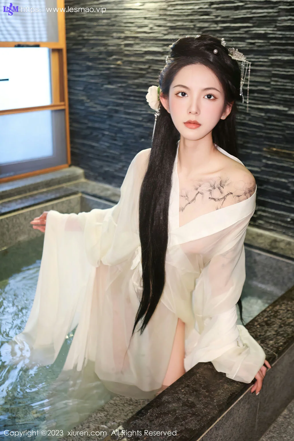 XiuRen 秀人 No.6430 乔一一 白纱轻透古装性感写真1 - 33