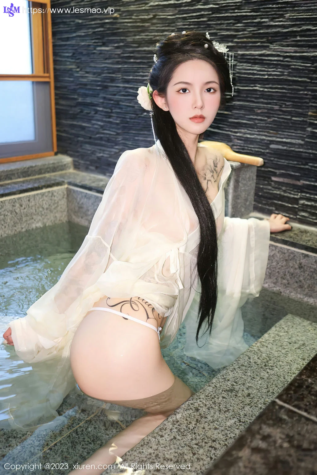 XiuRen 秀人 No.6430 乔一一 白纱轻透古装性感写真1 - 37