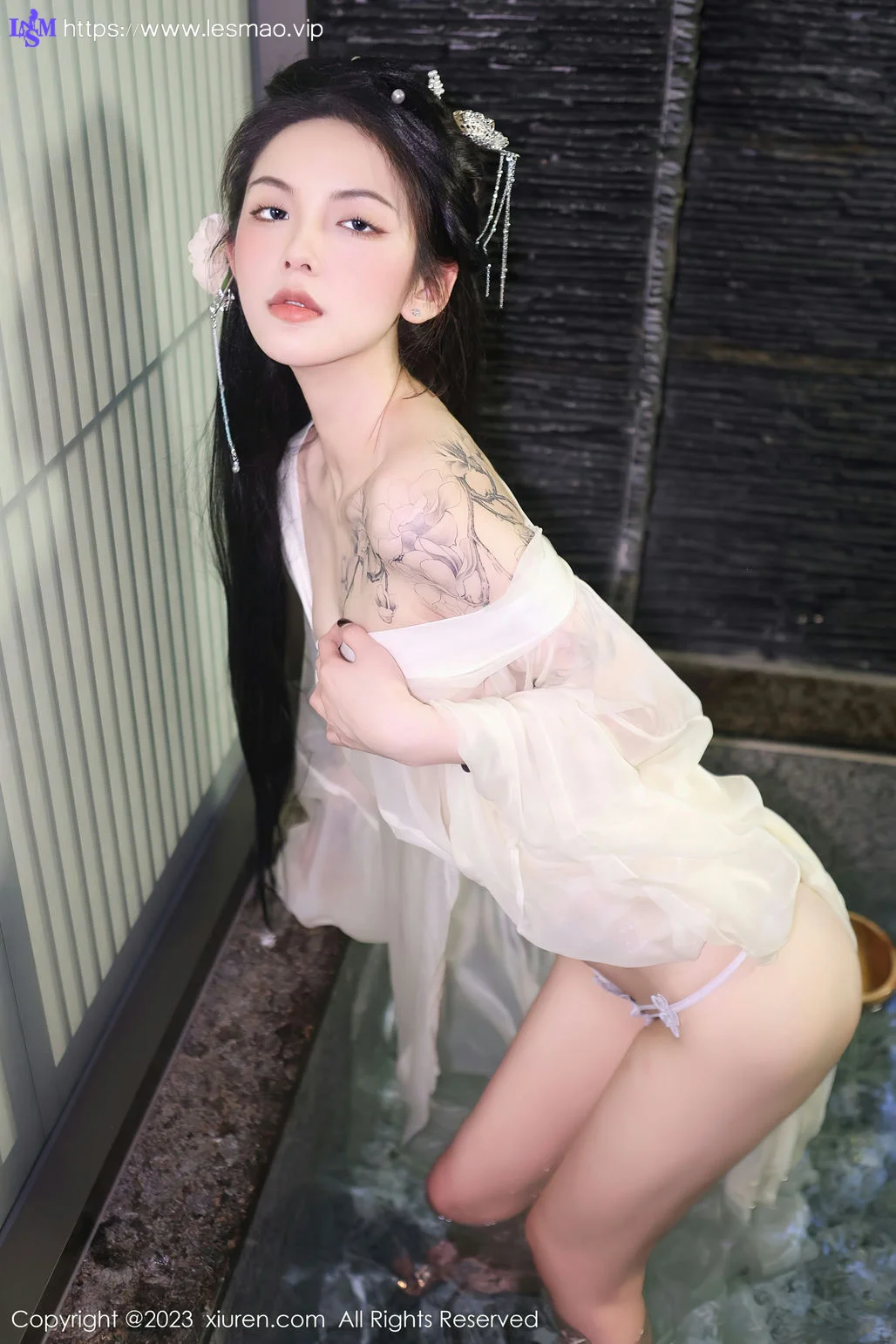 XiuRen 秀人 No.6430 乔一一 白纱轻透古装性感写真1 - 48