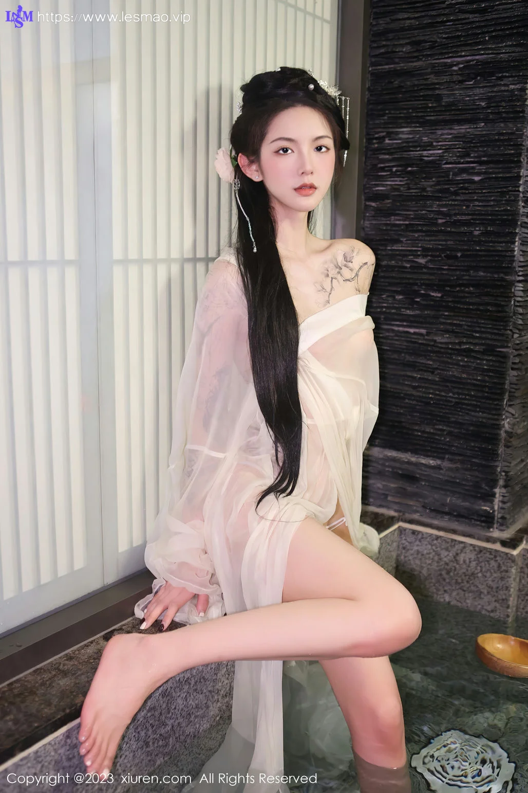 XiuRen 秀人 No.6430 乔一一 白纱轻透古装性感写真1 - 49