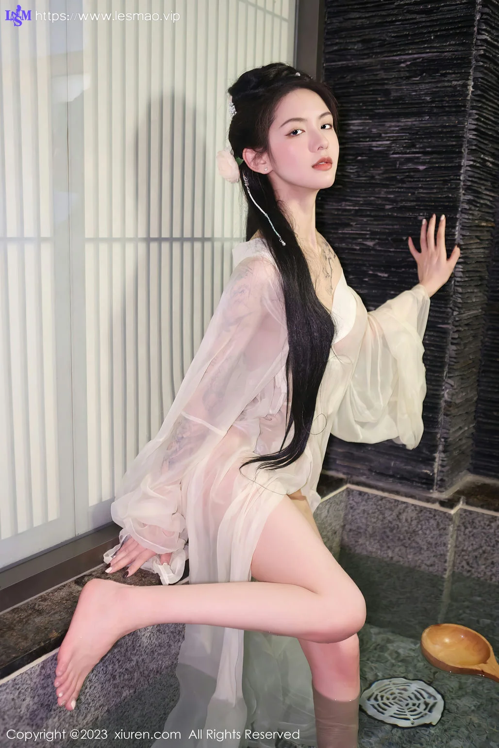 XiuRen 秀人 No.6430 乔一一 白纱轻透古装性感写真1 - 50