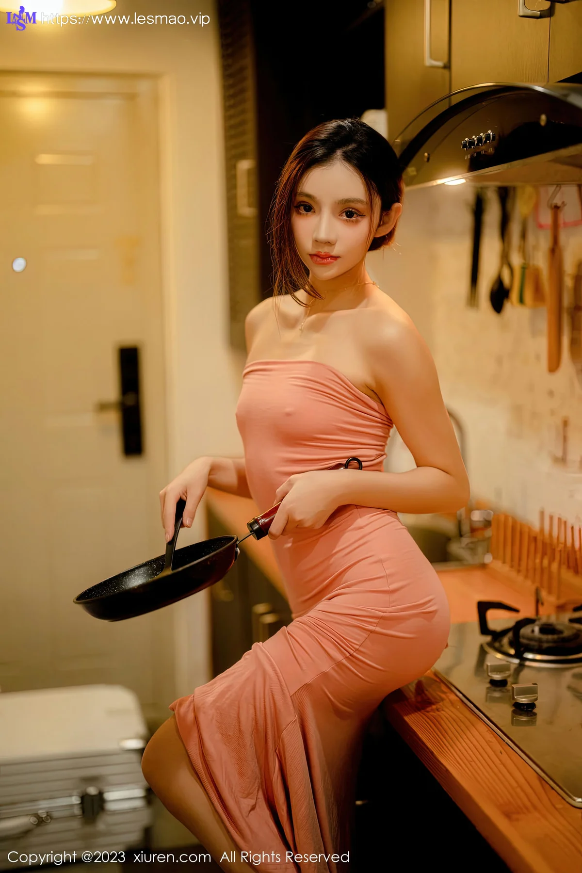 XiuRen 秀人 No.6437 加朵babe 露肩连衣长裙写真3 - 12