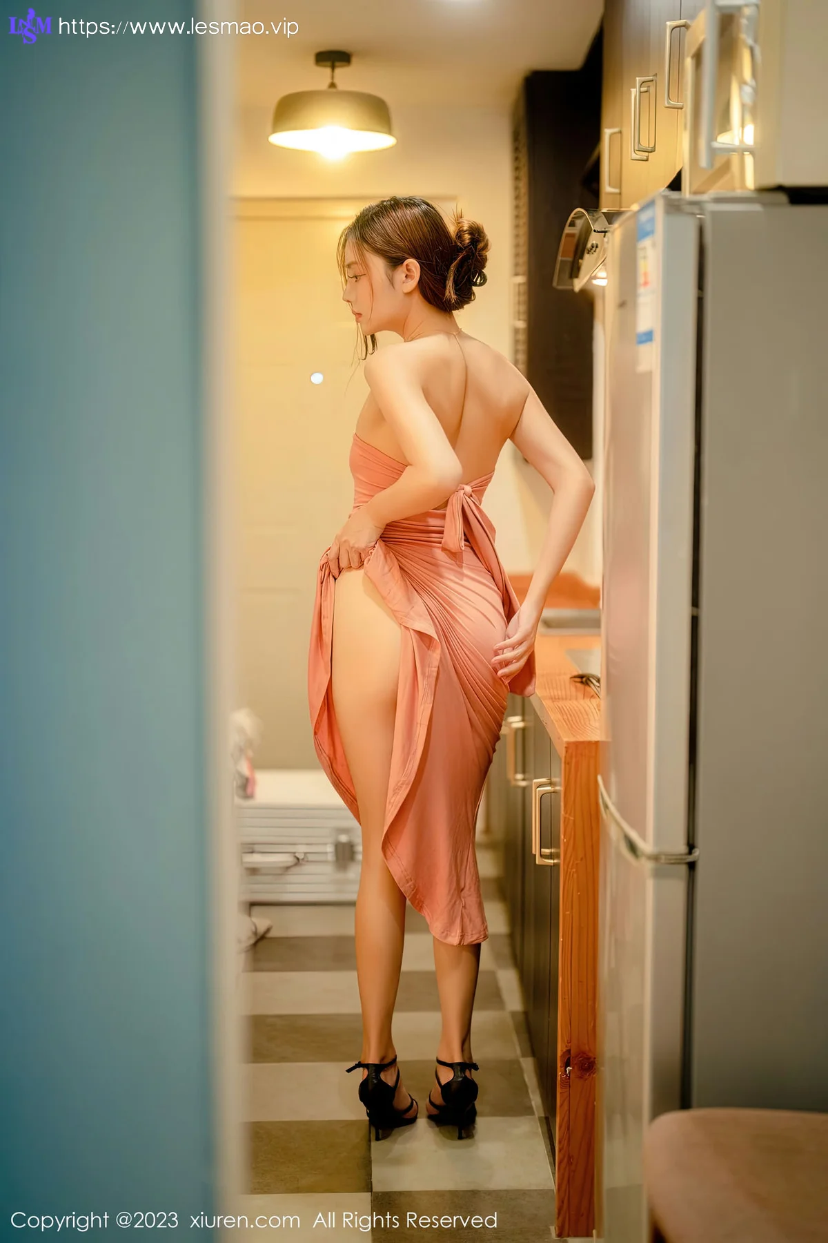 XiuRen 秀人 No.6437 加朵babe 露肩连衣长裙写真3 - 32