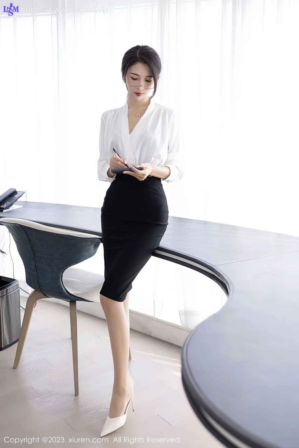 XiuRen 秀人 No.6439 林乐一 黑色蕾丝内衣性感写真1 - 12