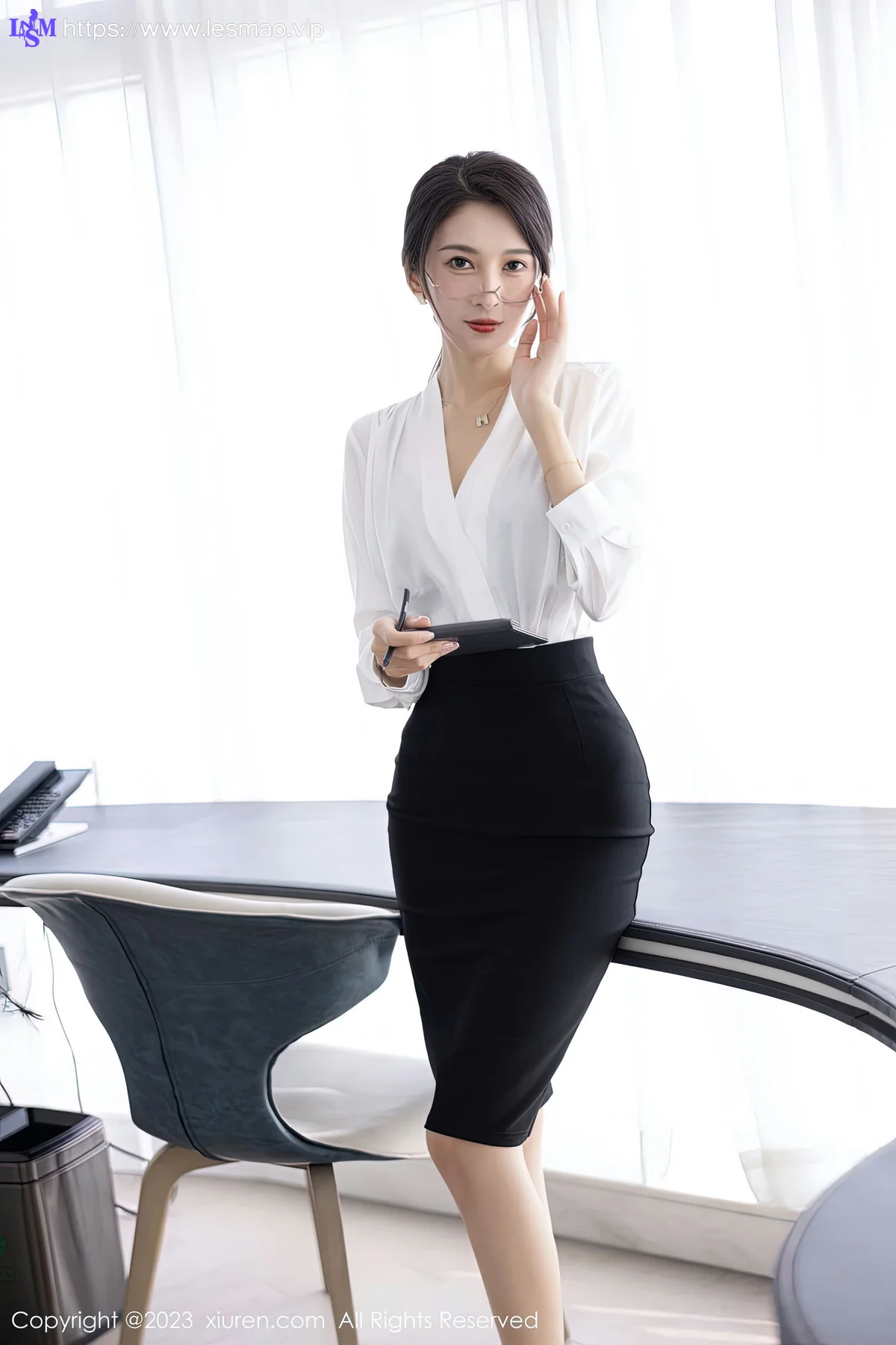 XiuRen 秀人 No.6439 林乐一 黑色蕾丝内衣性感写真1 - 13
