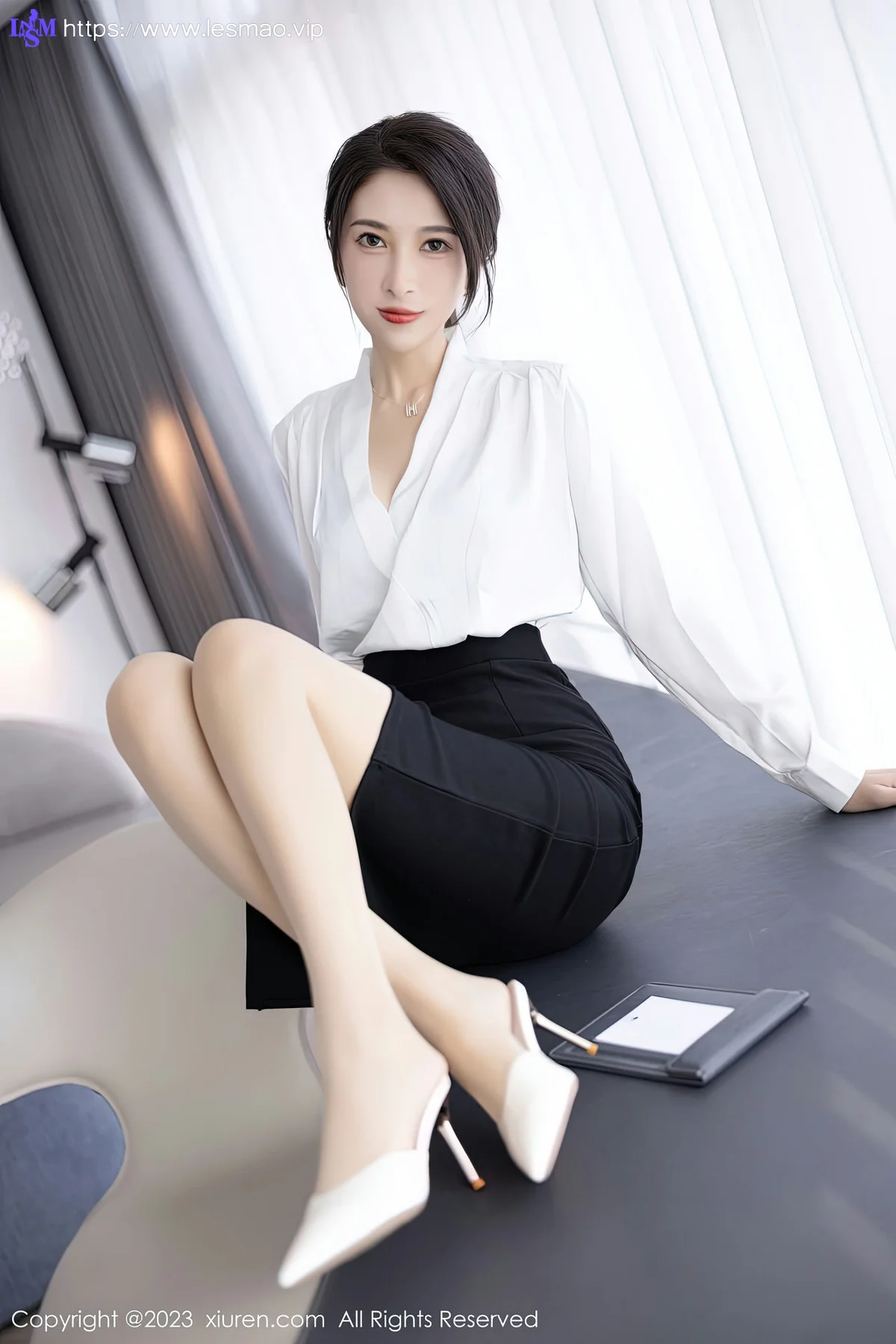 XiuRen 秀人 No.6439 林乐一 黑色蕾丝内衣性感写真1 - 28