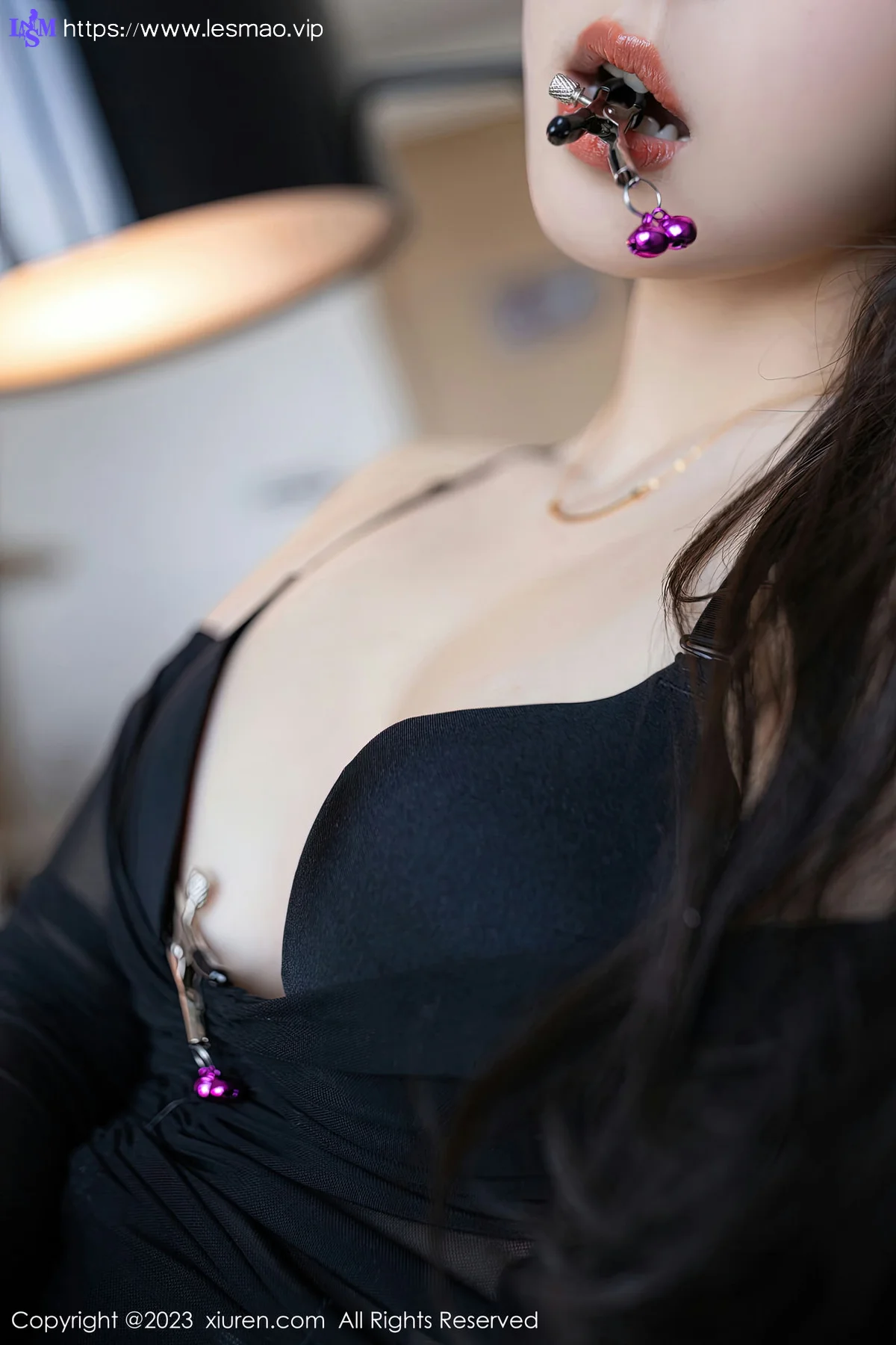 XiuRen 秀人 No.6442 唐安琪 黑色轻透网纱写真11 - 18