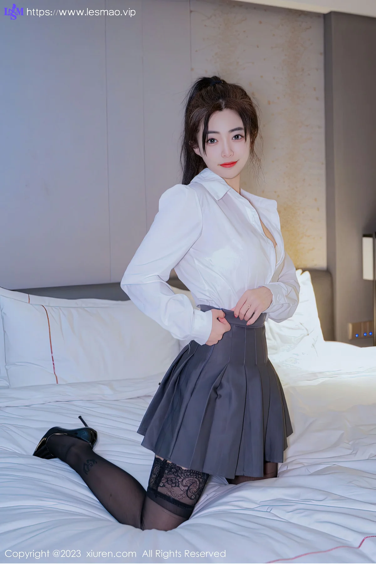 XiuRen 秀人 No.6444 星子柒kiki 魅惑黑丝第二套写真 - 3