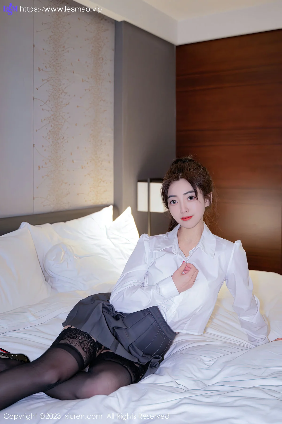 XiuRen 秀人 No.6444 星子柒kiki 魅惑黑丝第二套写真 - 12