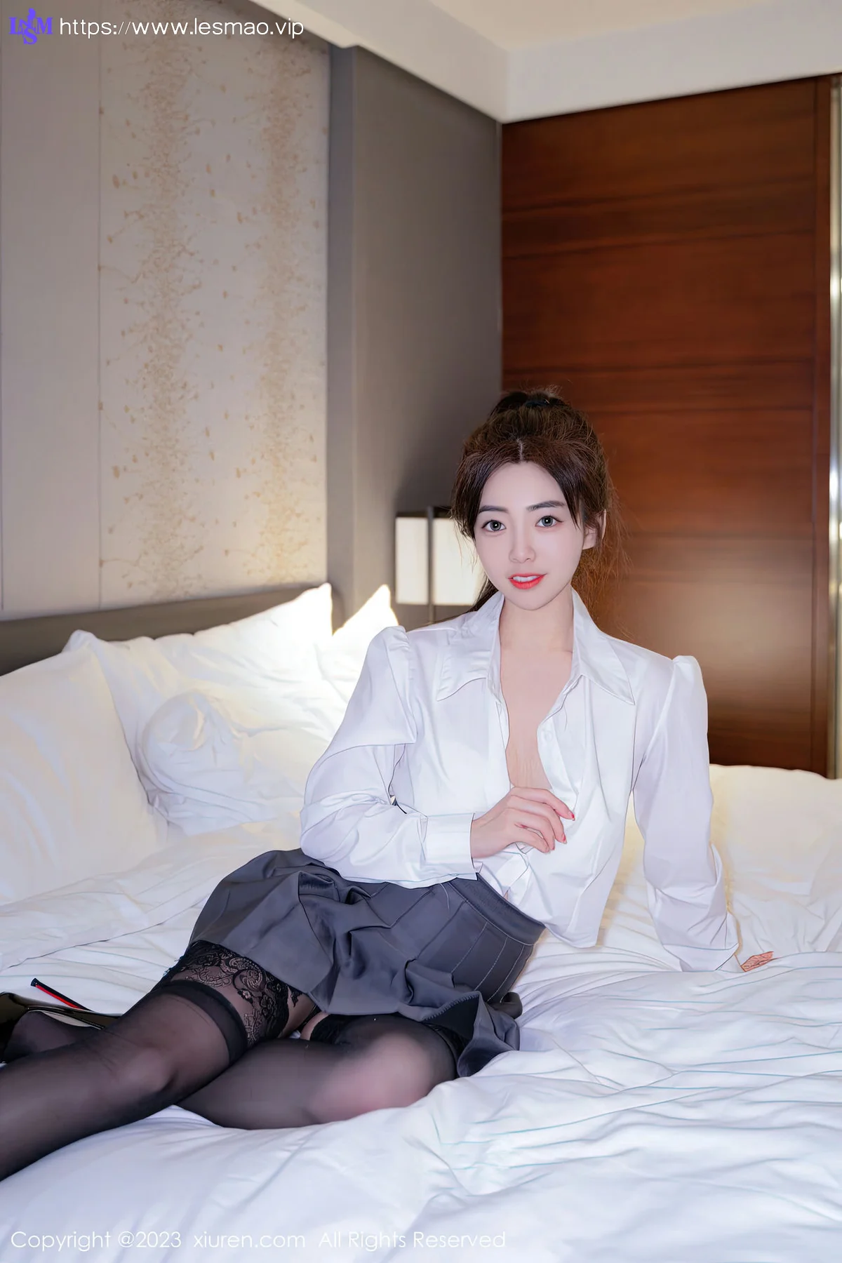 XiuRen 秀人 No.6444 星子柒kiki 魅惑黑丝第二套写真 - 13