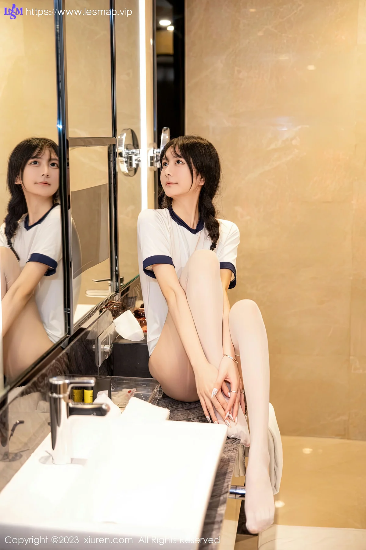 XiuRen 秀人 No.6447 谢小蒽 白色水手服性感写真111 - 15
