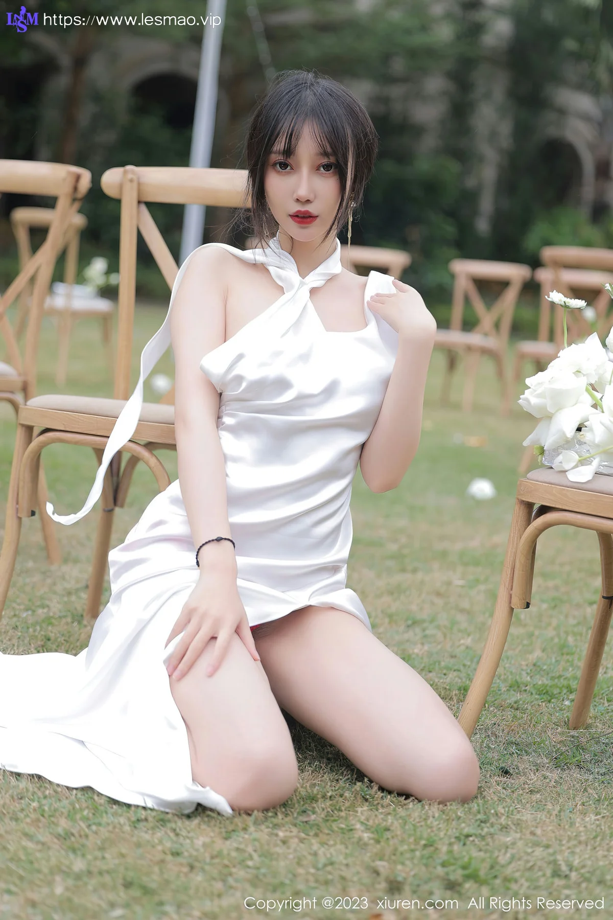 XiuRen 秀人 No.6466 玥儿玥er 白色长礼裙二月万宁旅拍 - 27