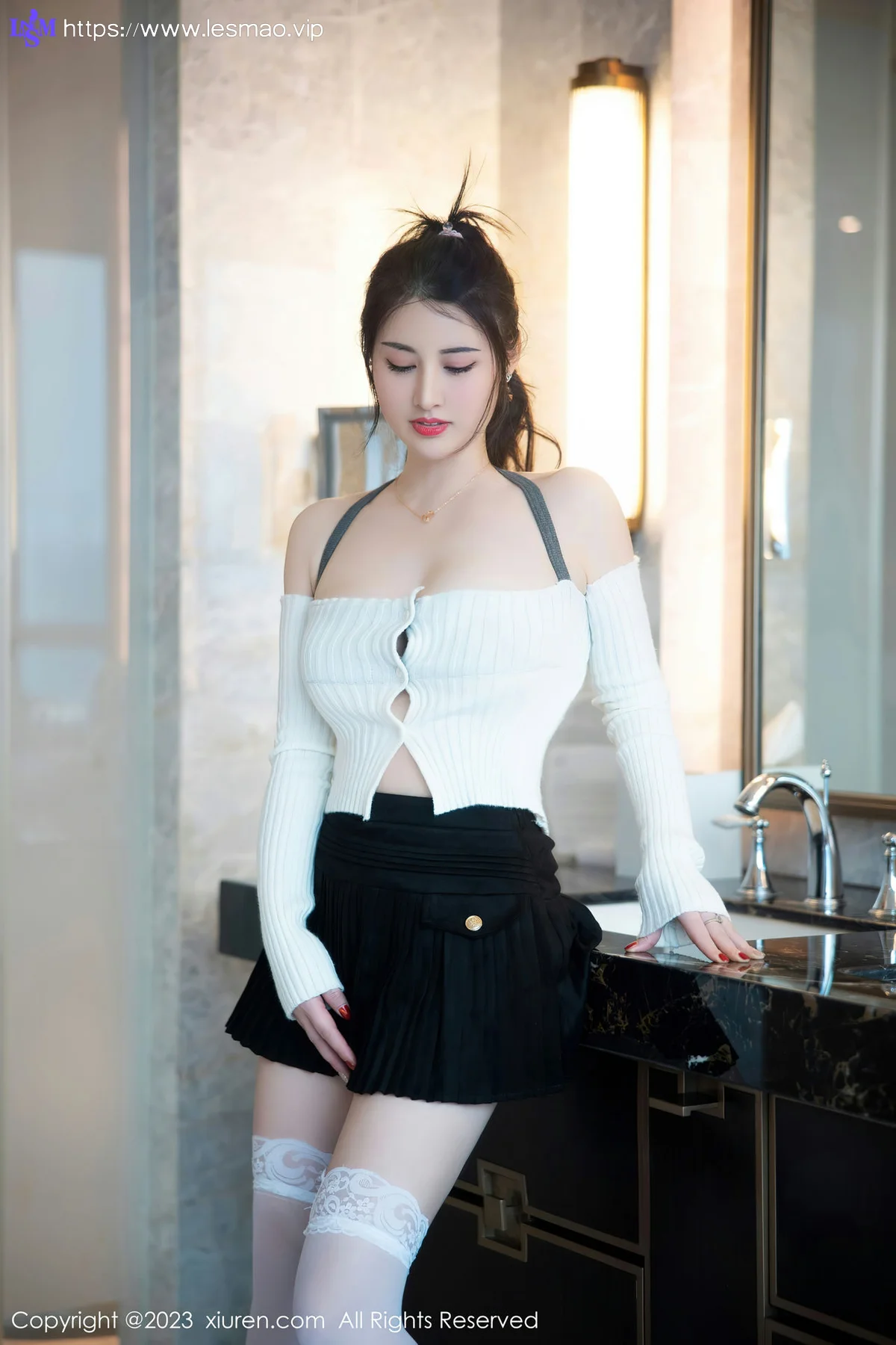 XiuRen 秀人 No.6484 诗诗kiki 诱人白色丝袜性感写真2 - 12
