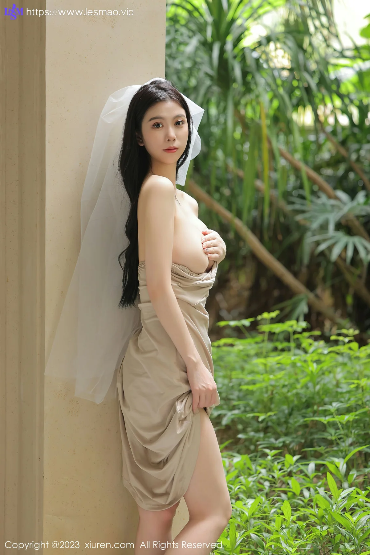 XiuRen 秀人 No.6513 李雅柔182CM 杏色吊带万宁旅拍 - 28